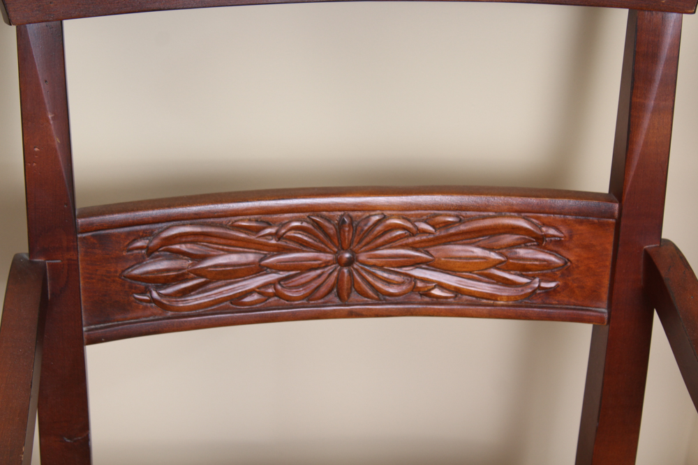 Mahogany Dining Chairs by Ethan Allen