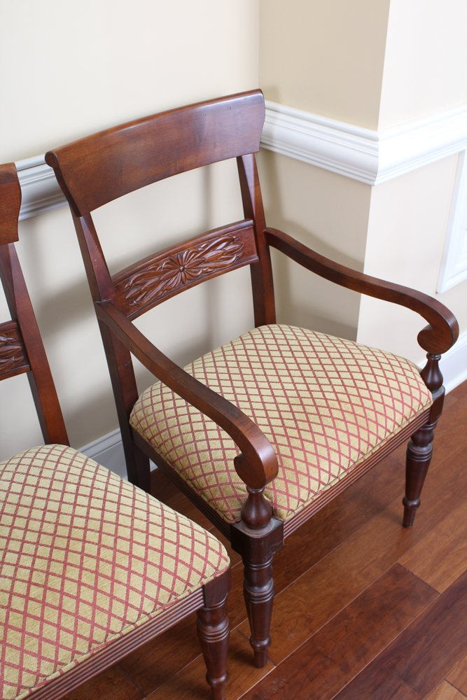 Mahogany Dining Chairs by Ethan Allen