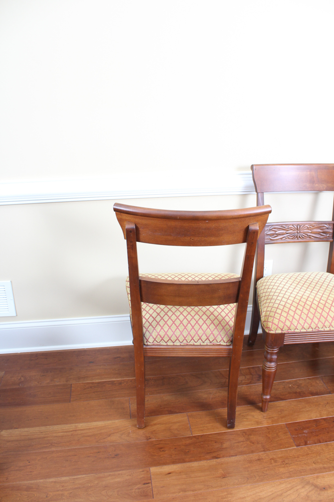 Mahogany Dining Chairs by Ethan Allen