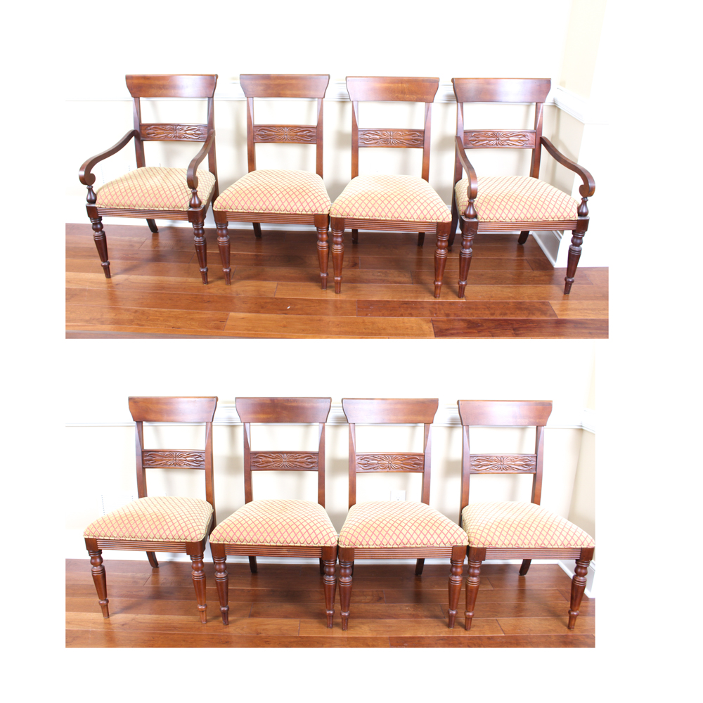 Mahogany Dining Chairs by Ethan Allen