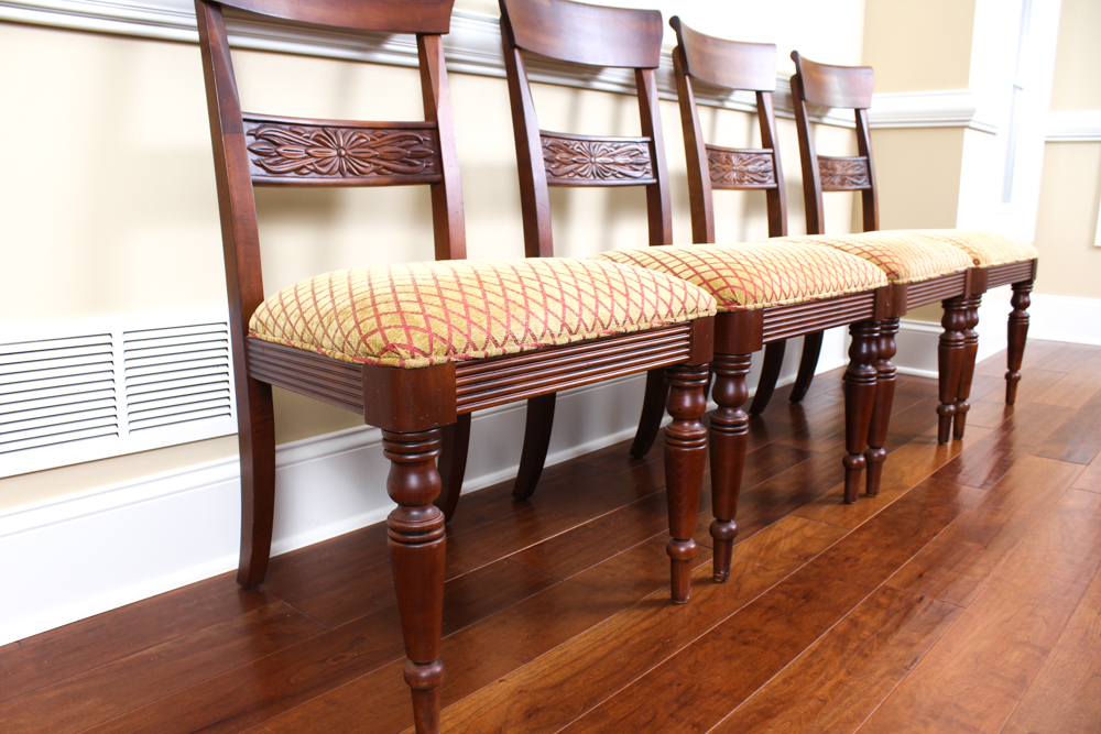 Mahogany Dining Chairs by Ethan Allen