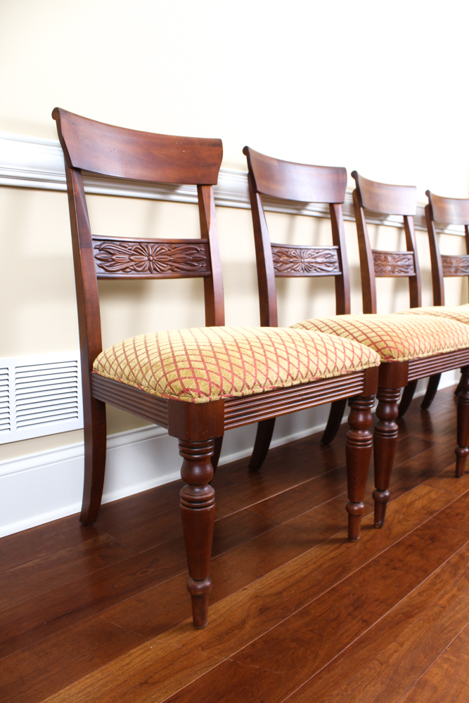 Mahogany Dining Chairs by Ethan Allen
