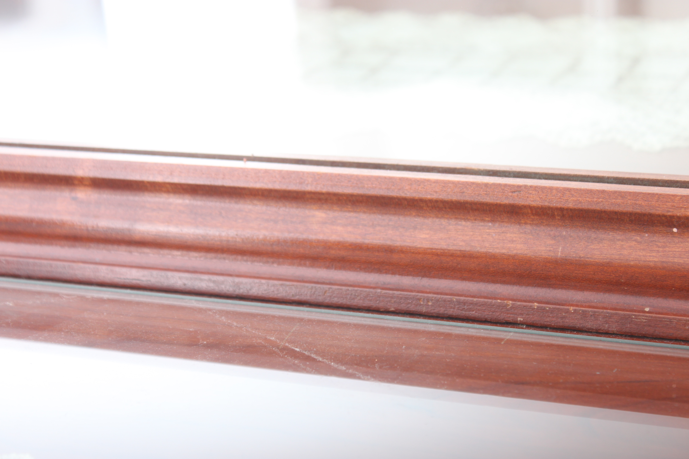 Vintage Mid-Century Kling Cherry Dresser With Beveled Mirror