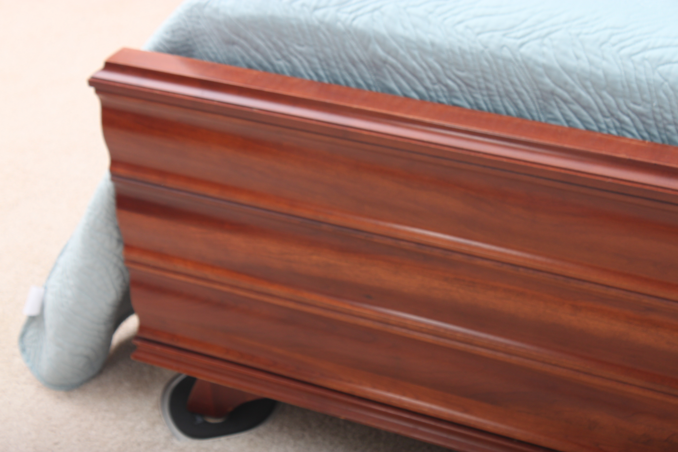 Vintage Mid-Century Kling Cherry Full-Size Bed and Nightstand