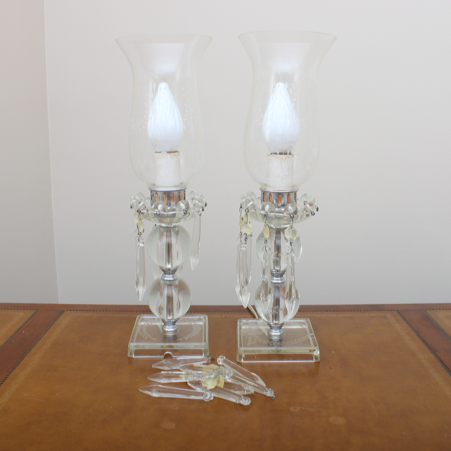 Vintage Boudoir Accent Lamps