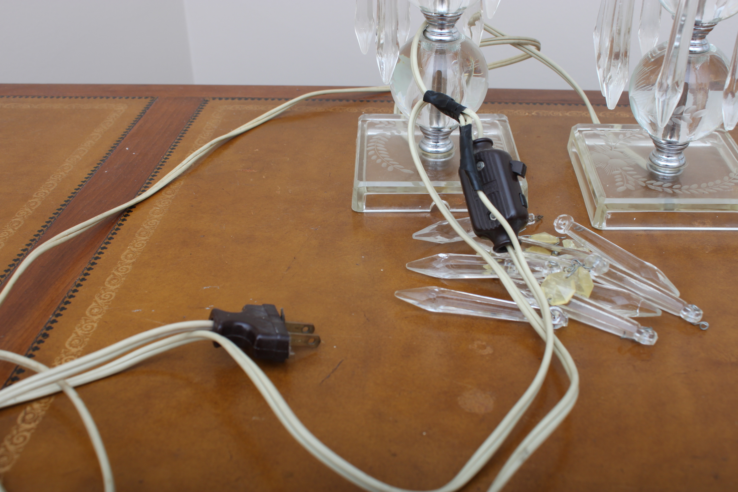 Vintage Boudoir Accent Lamps