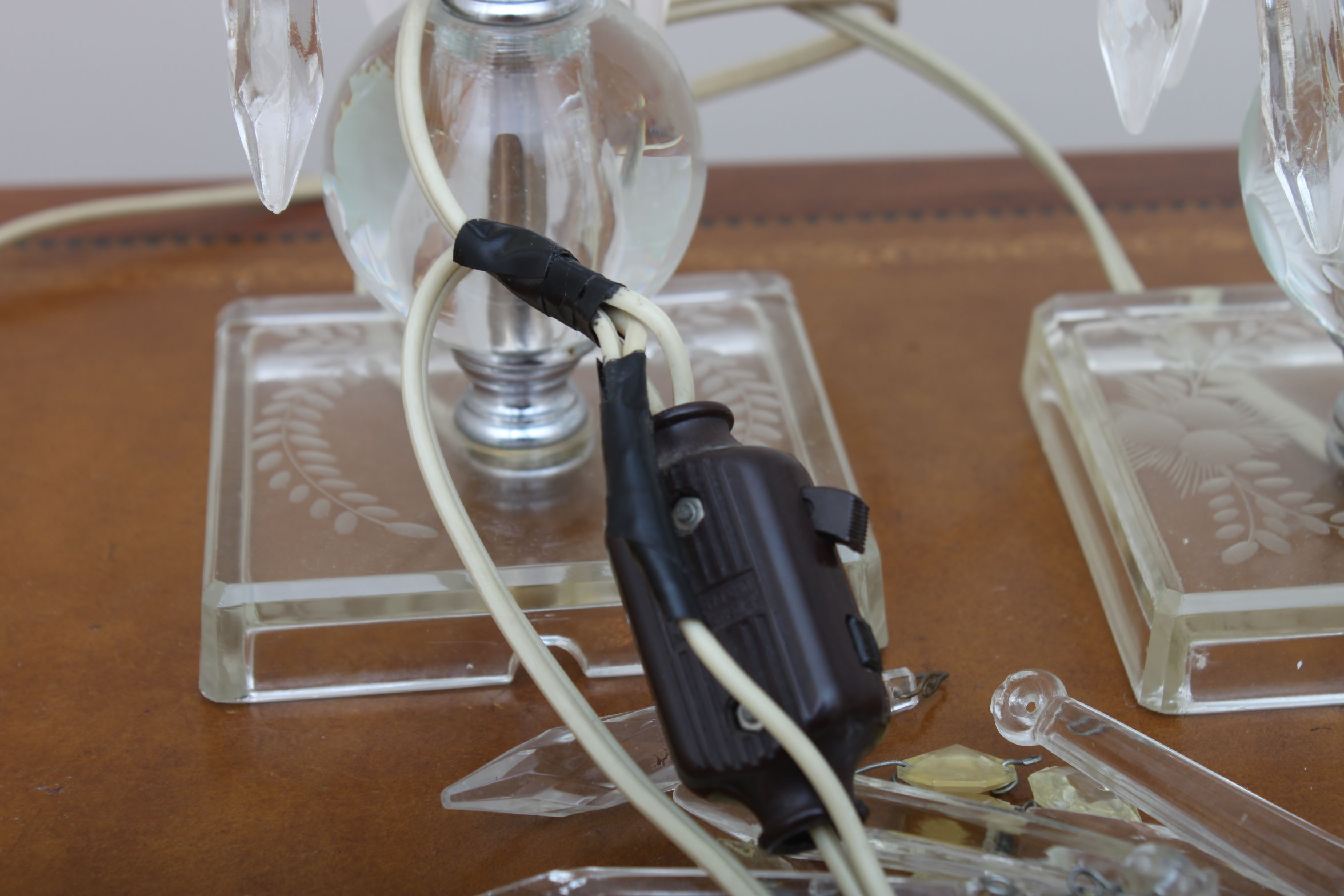 Vintage Boudoir Accent Lamps