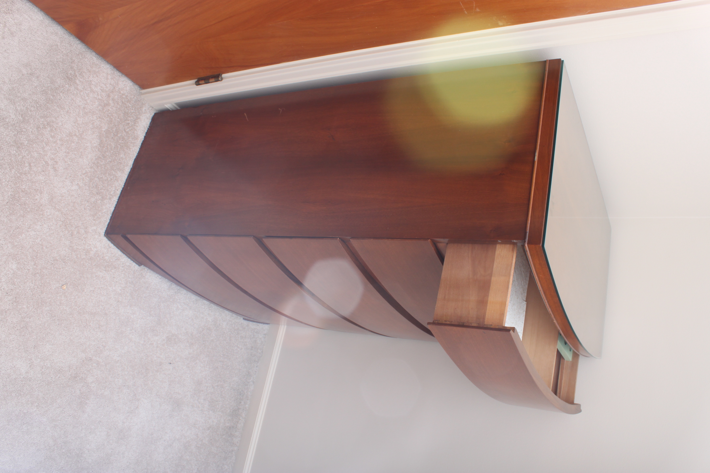 Vintage Bow Front Chest of Drawers