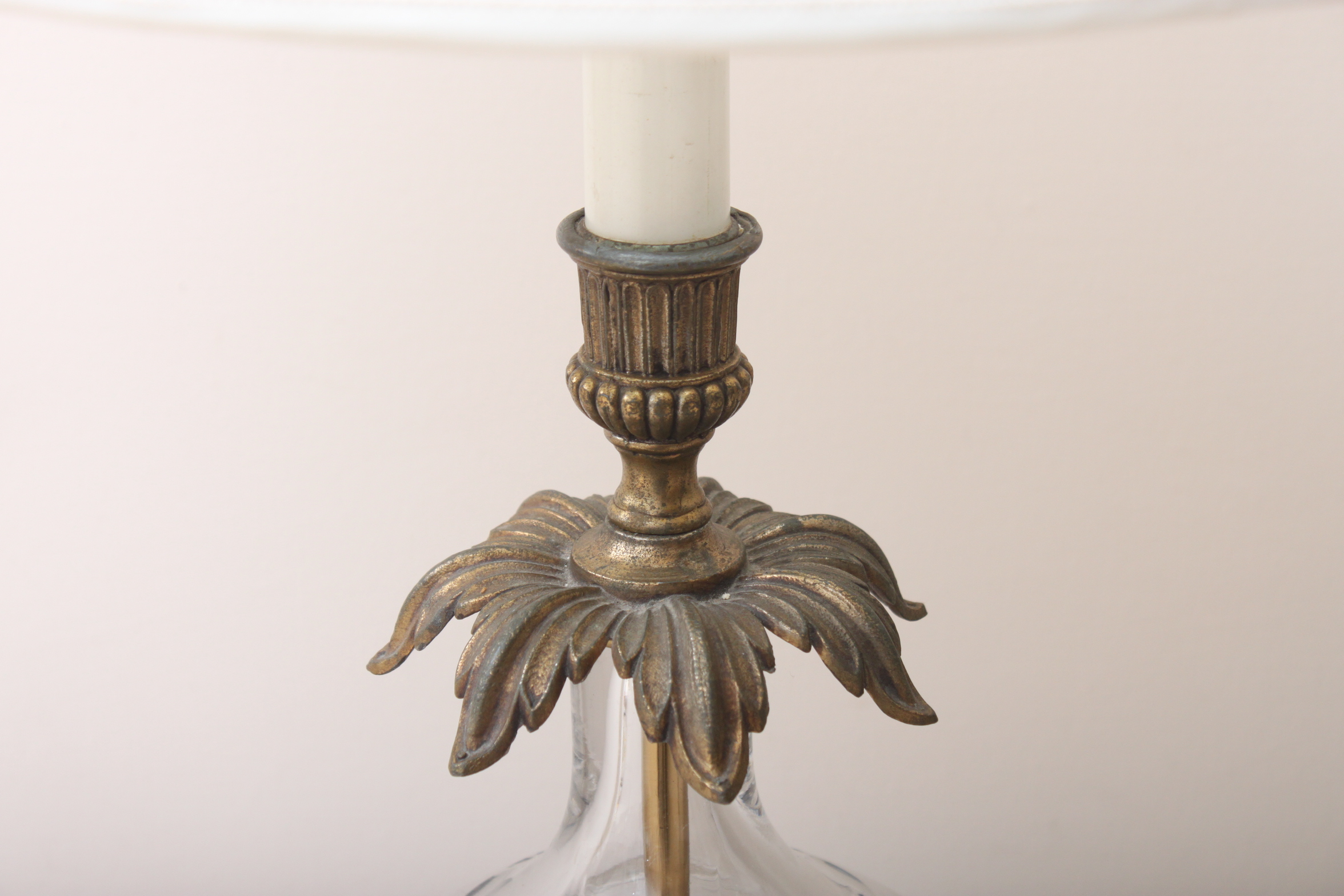 Glass and Metal Table Lamps