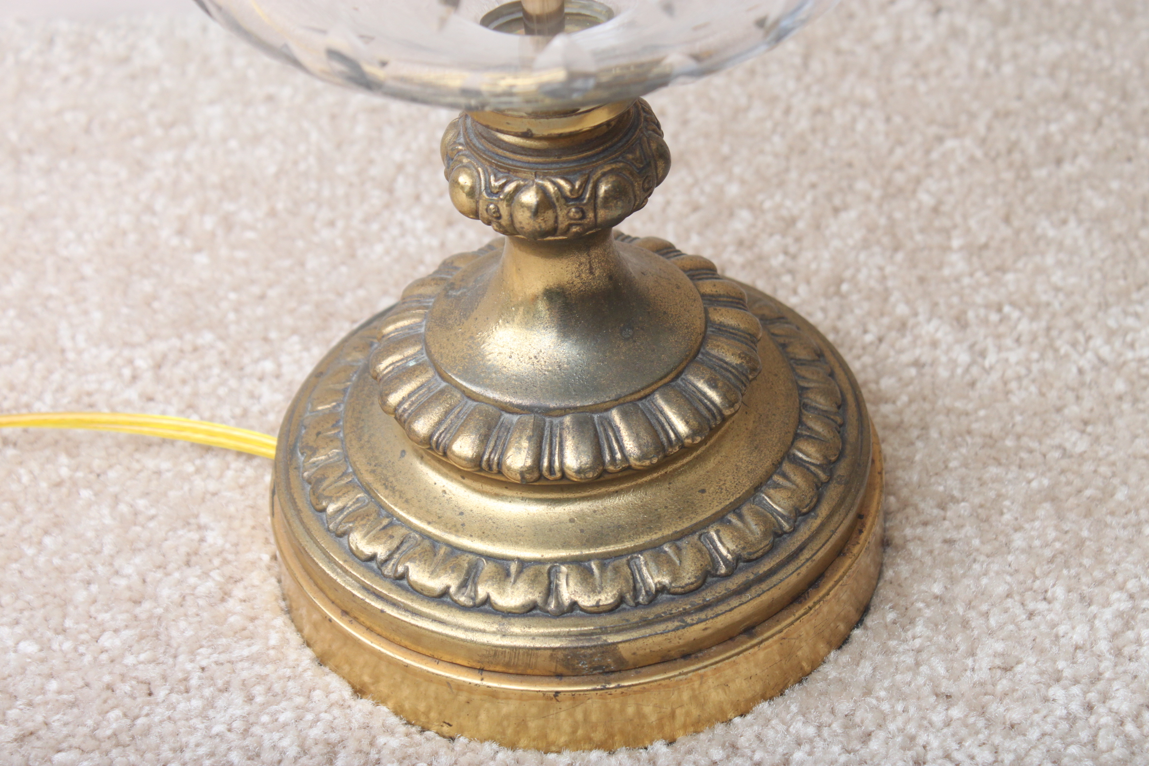 Glass and Metal Table Lamps