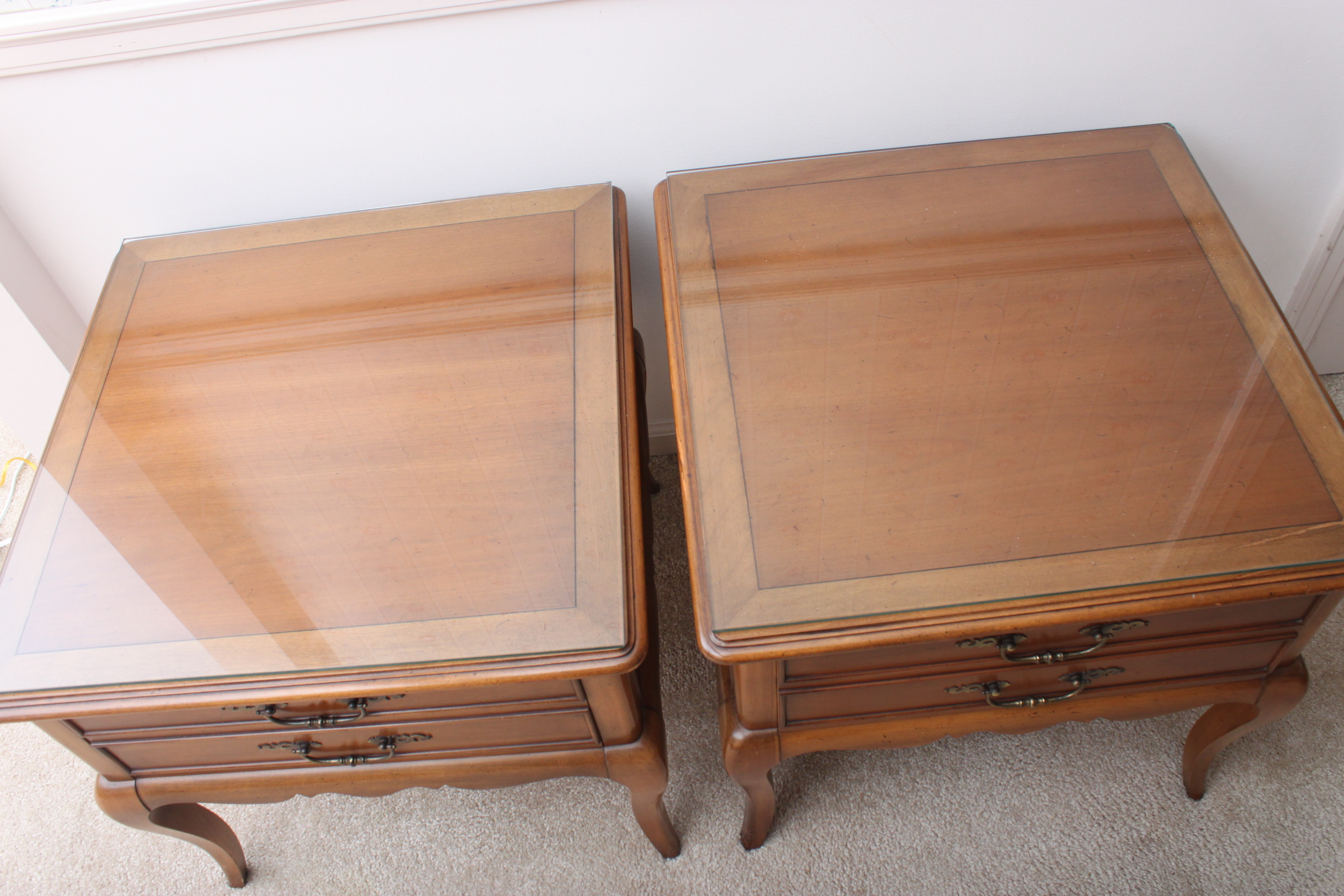 Hekman French Provincial Style End Tables