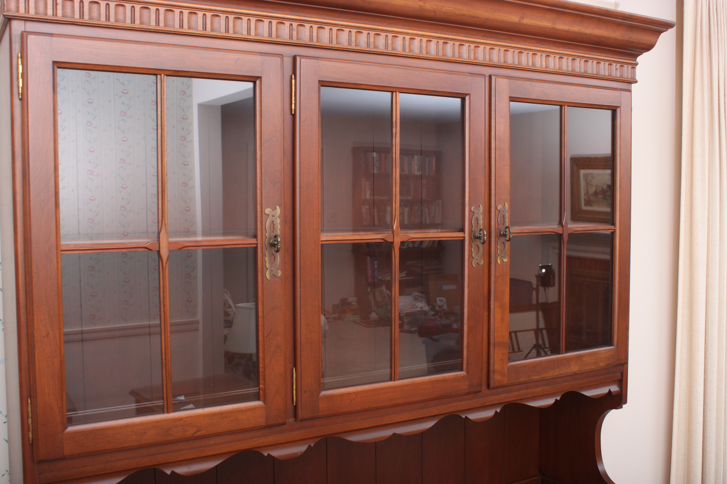 Vintage Ethan Allen Cherry China Cabinet