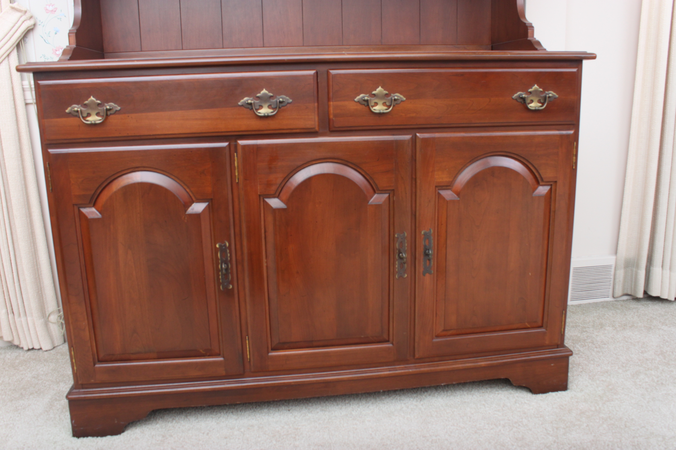 Vintage Ethan Allen Cherry China Cabinet