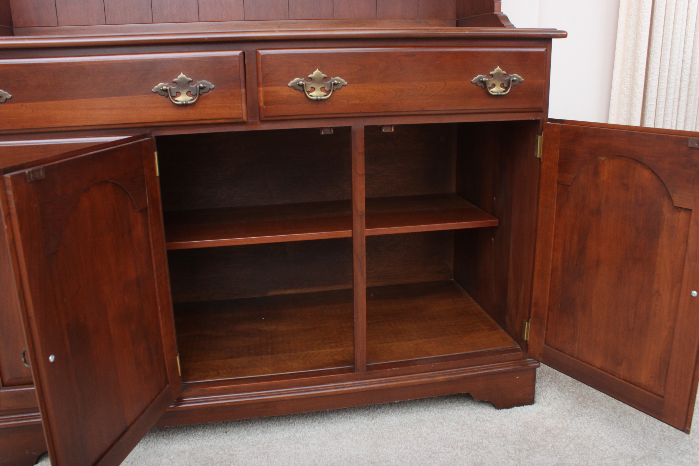 Vintage Ethan Allen Cherry China Cabinet