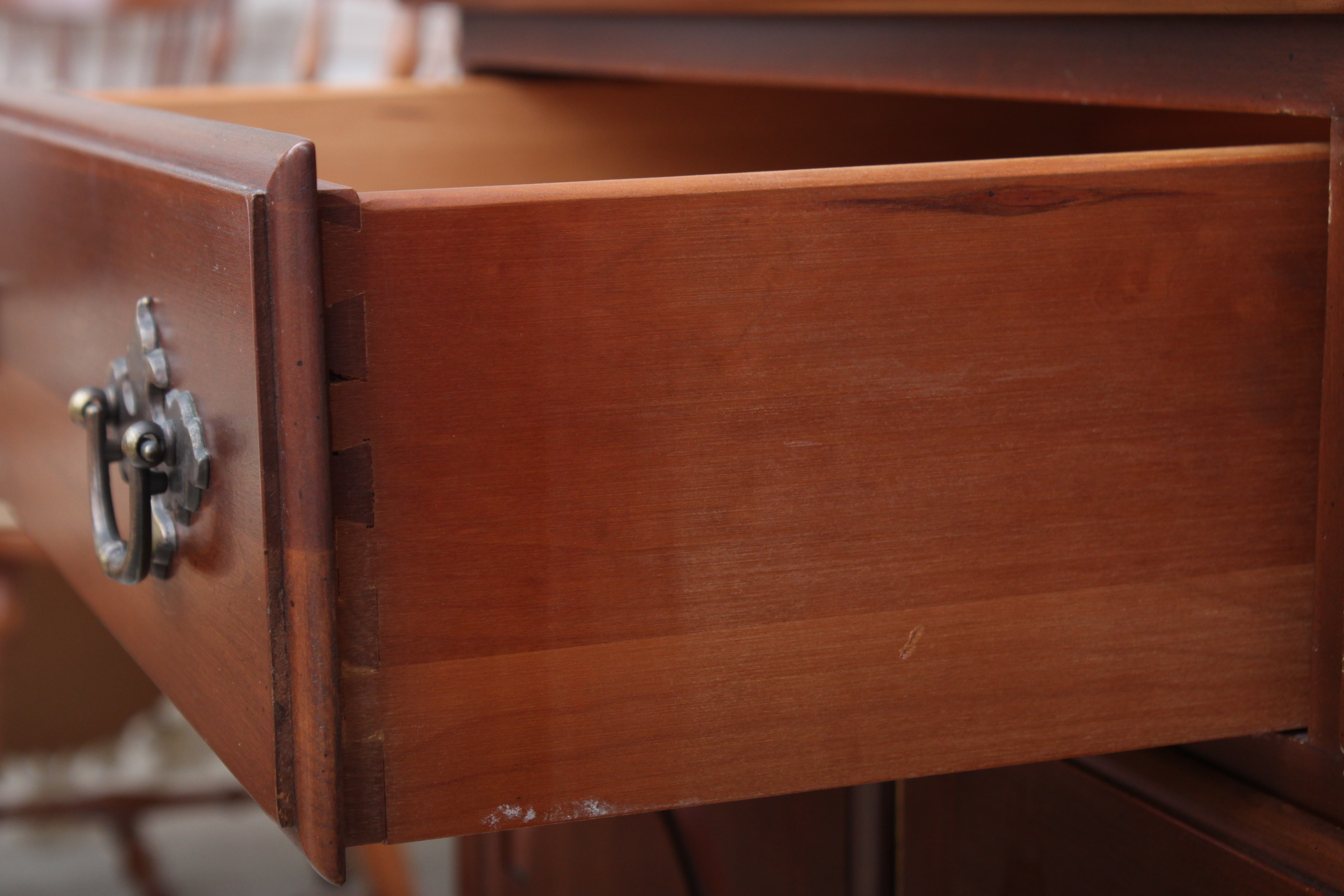 Vintage Ethan Allen Cherry China Cabinet