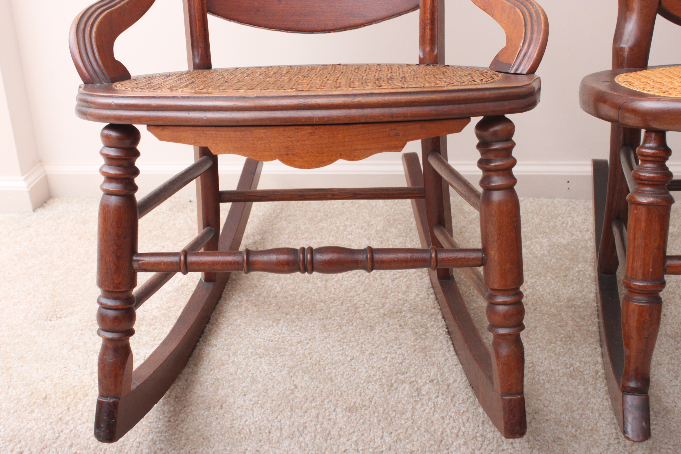 Vintage Caned Rocking Chairs