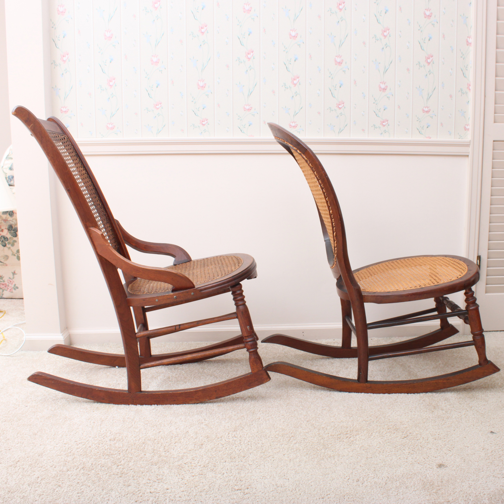 Vintage Caned Rocking Chairs