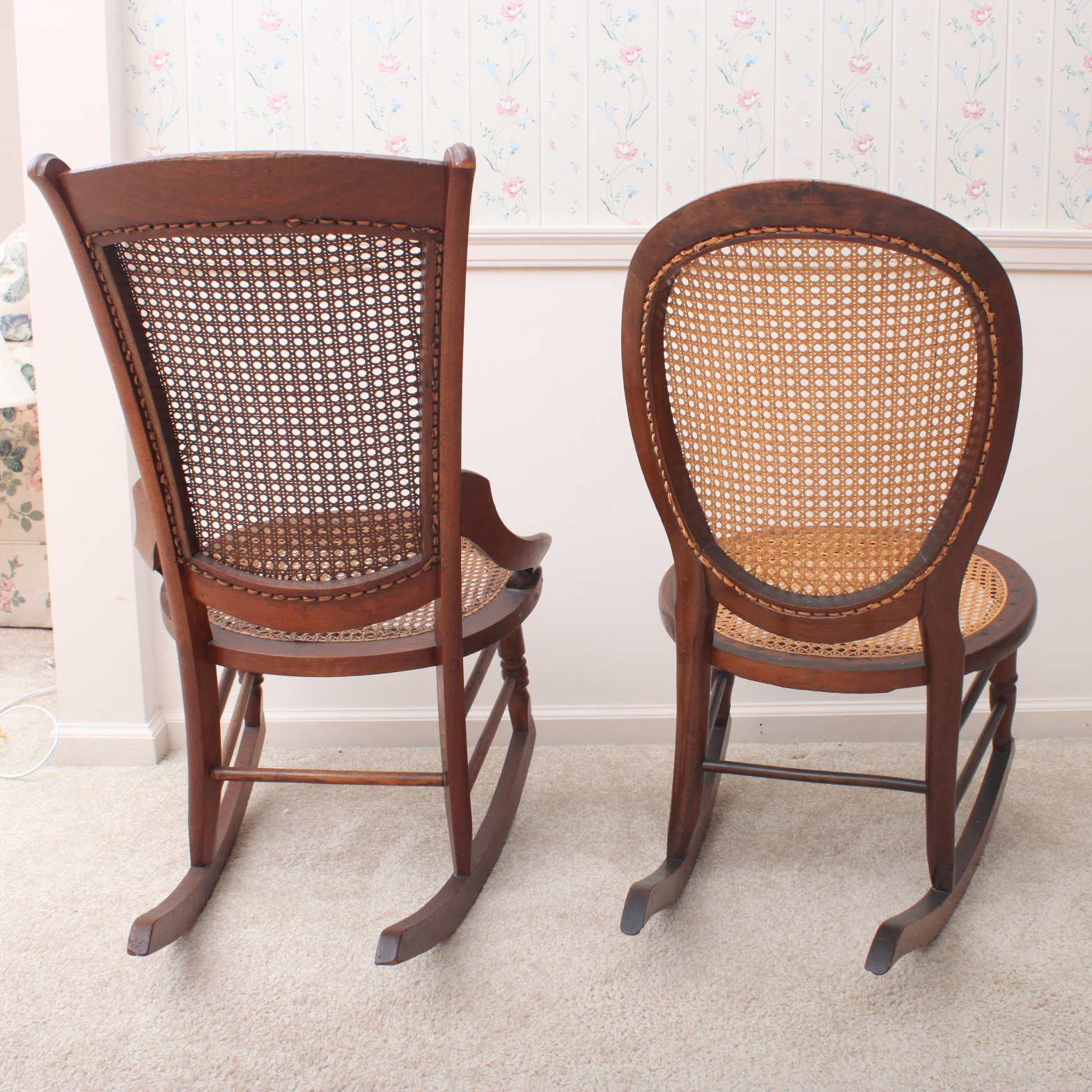 Vintage Caned Rocking Chairs