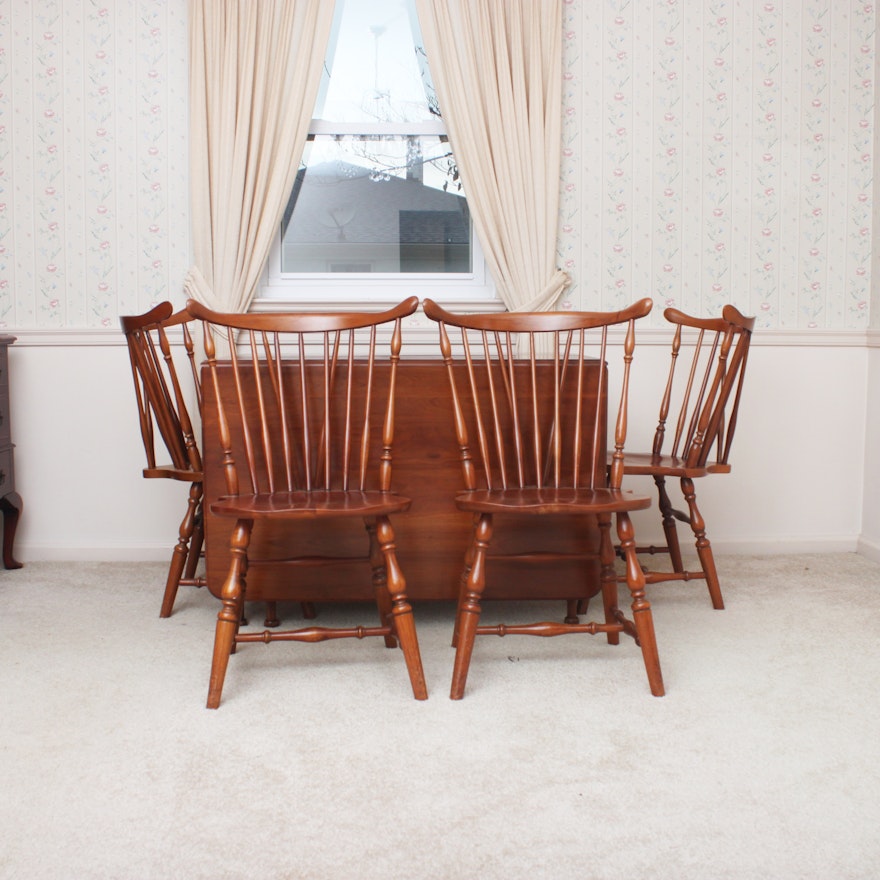 Drop Leaf Table With Windsor Style Chairs