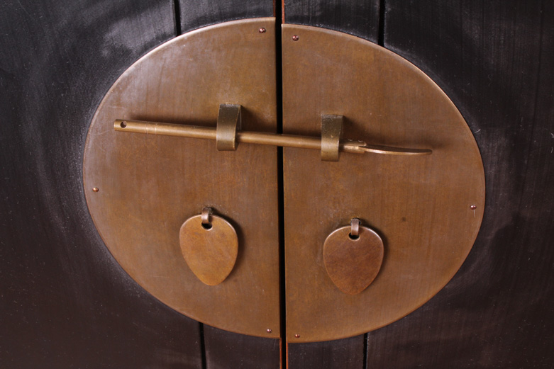 Reversible Black Lacquered Interpretation Of A Japanese Step Chest