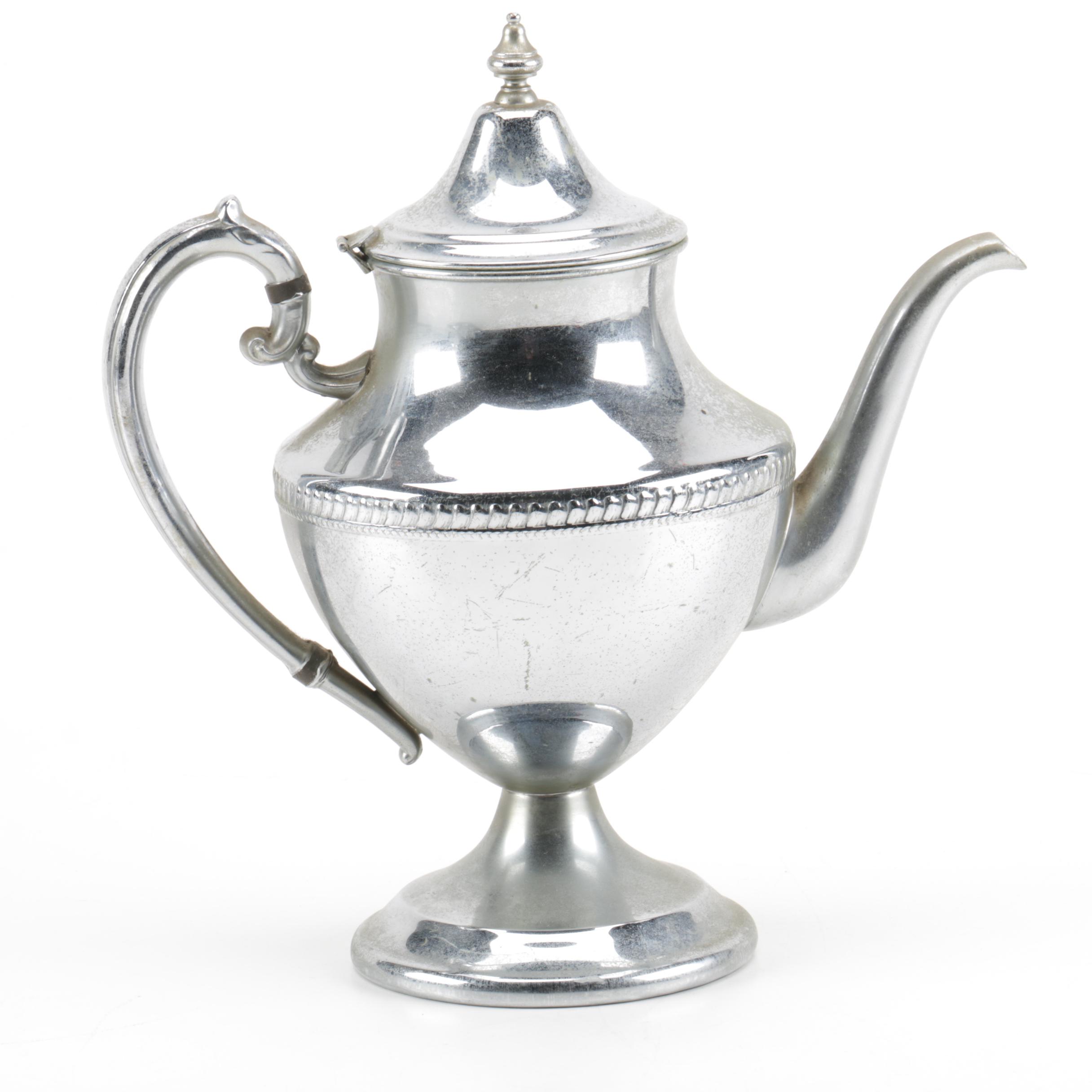 Lehman Brothers and Cromwell Chromium Plated Coffee and Tea Service