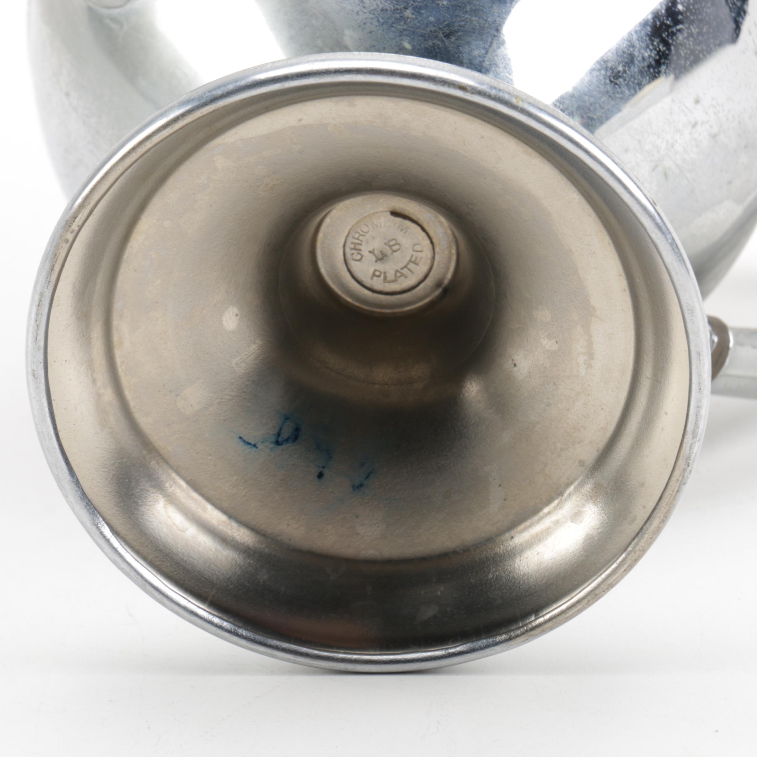 Lehman Brothers and Cromwell Chromium Plated Coffee and Tea Service