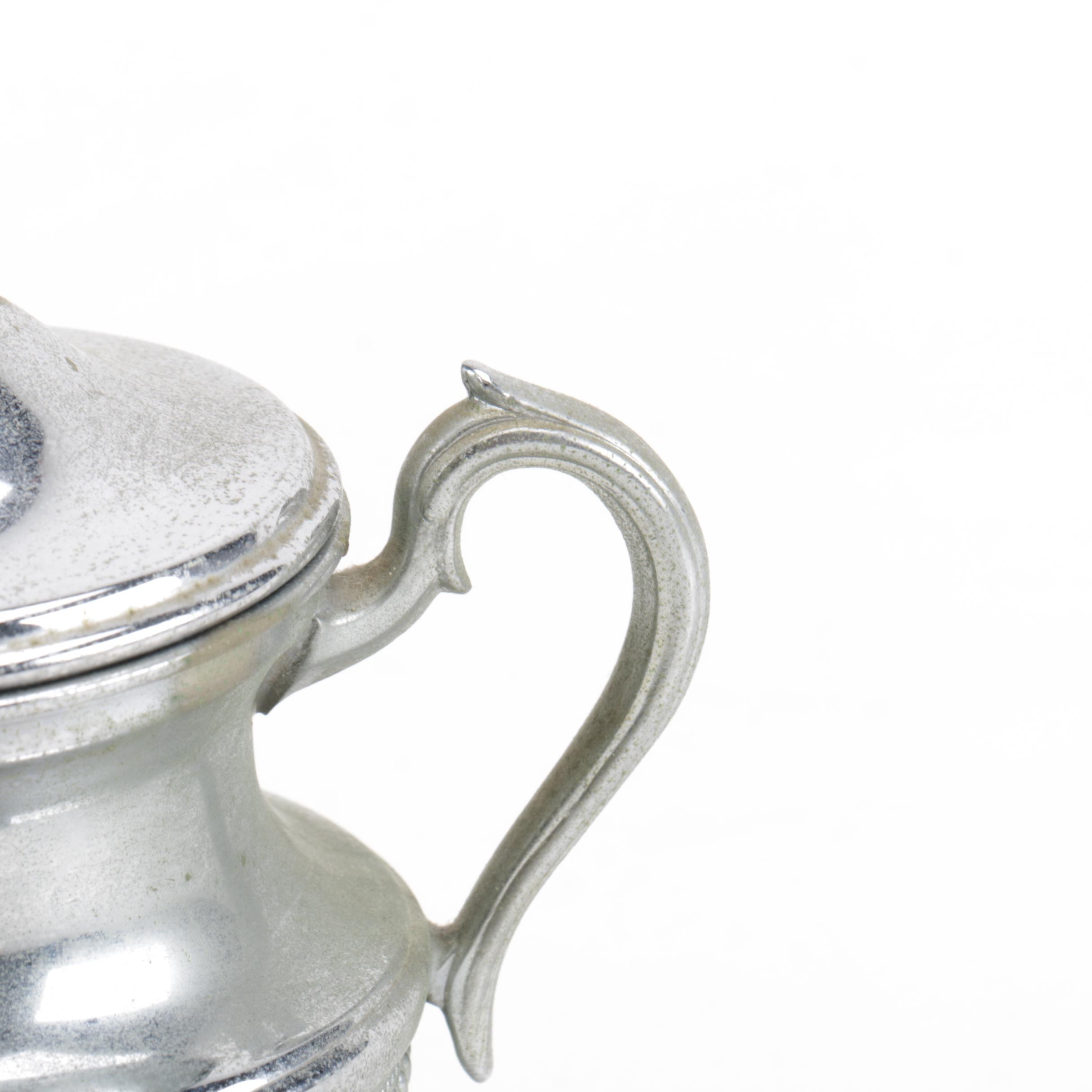 Lehman Brothers and Cromwell Chromium Plated Coffee and Tea Service