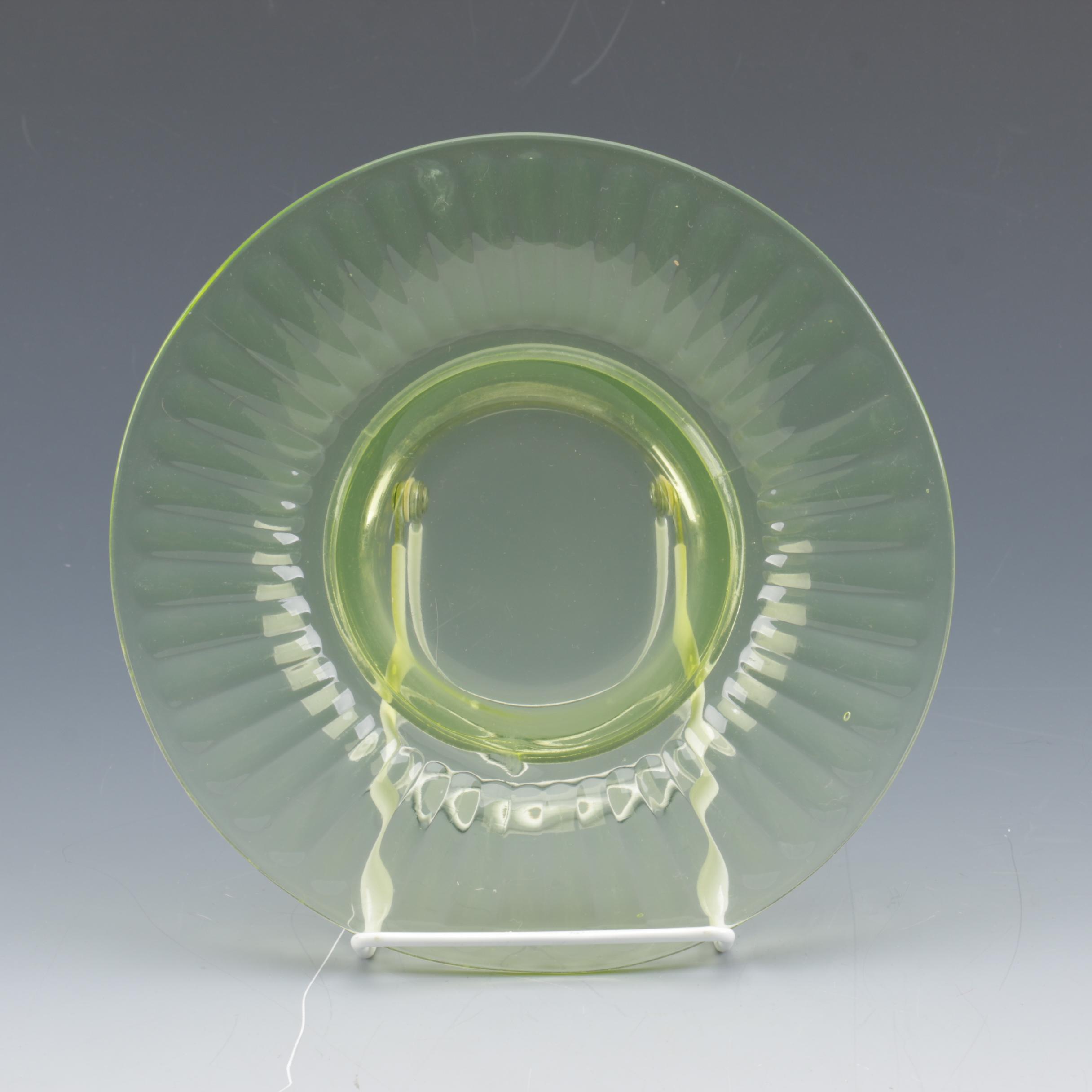 Depression Glass Tableware Including Uranium Glass