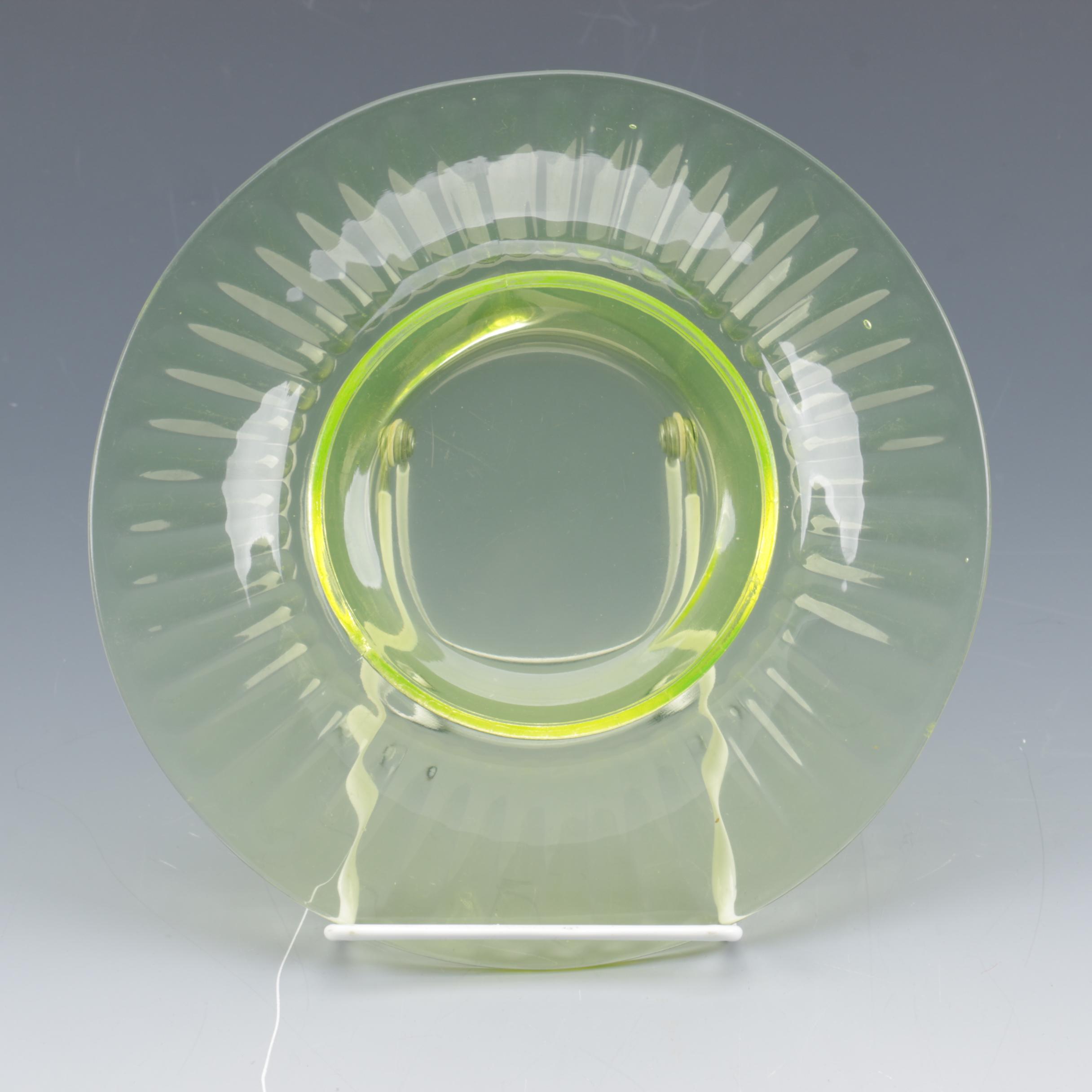 Depression Glass Tableware Including Uranium Glass