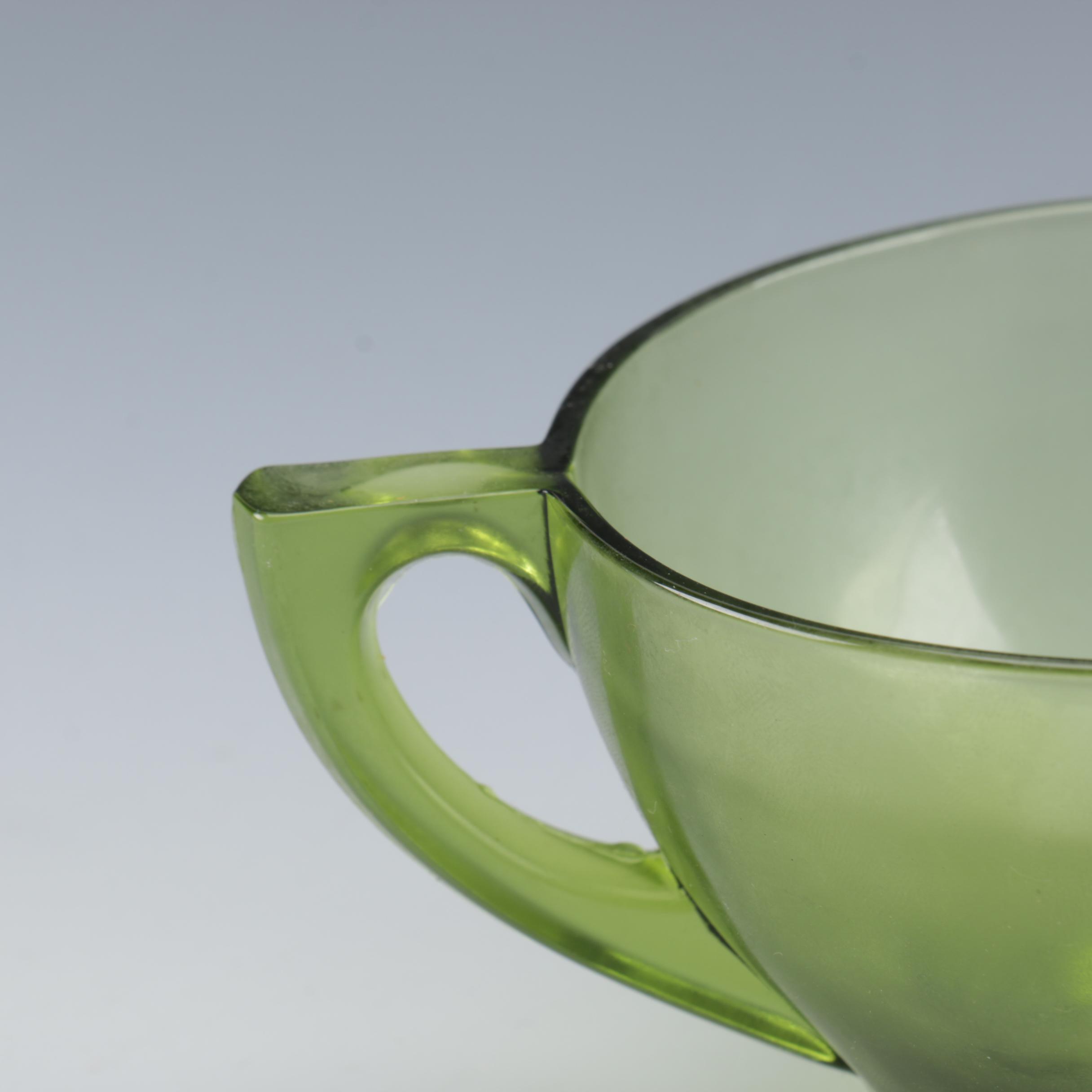 Depression Glass Tableware Including Uranium Glass