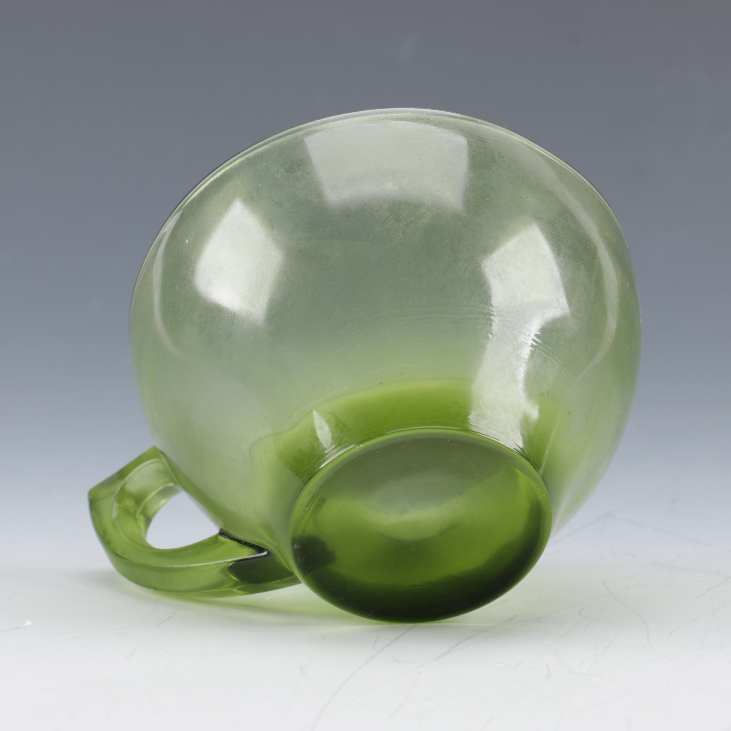 Depression Glass Tableware Including Uranium Glass