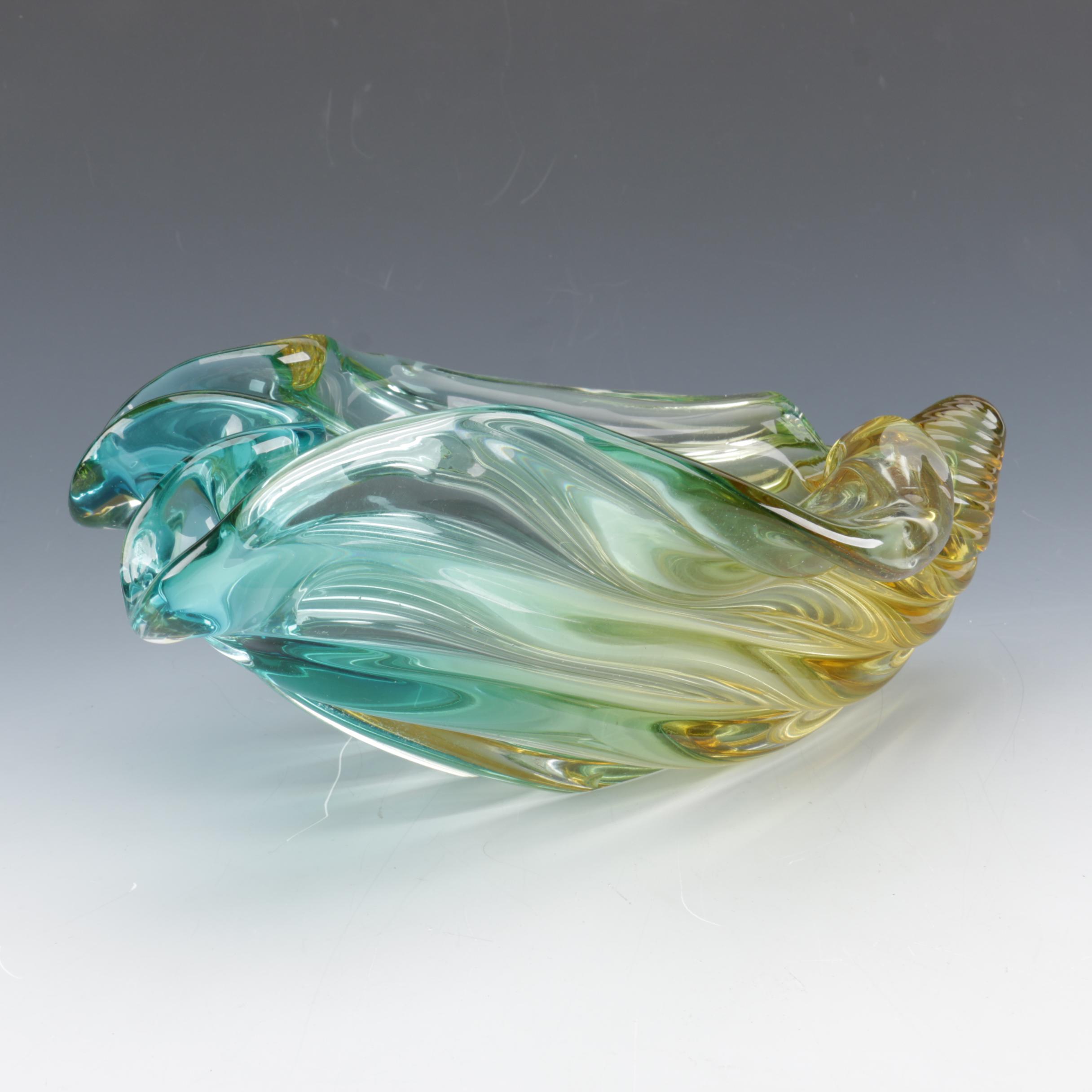 Art Glass Bowl and Paperweights