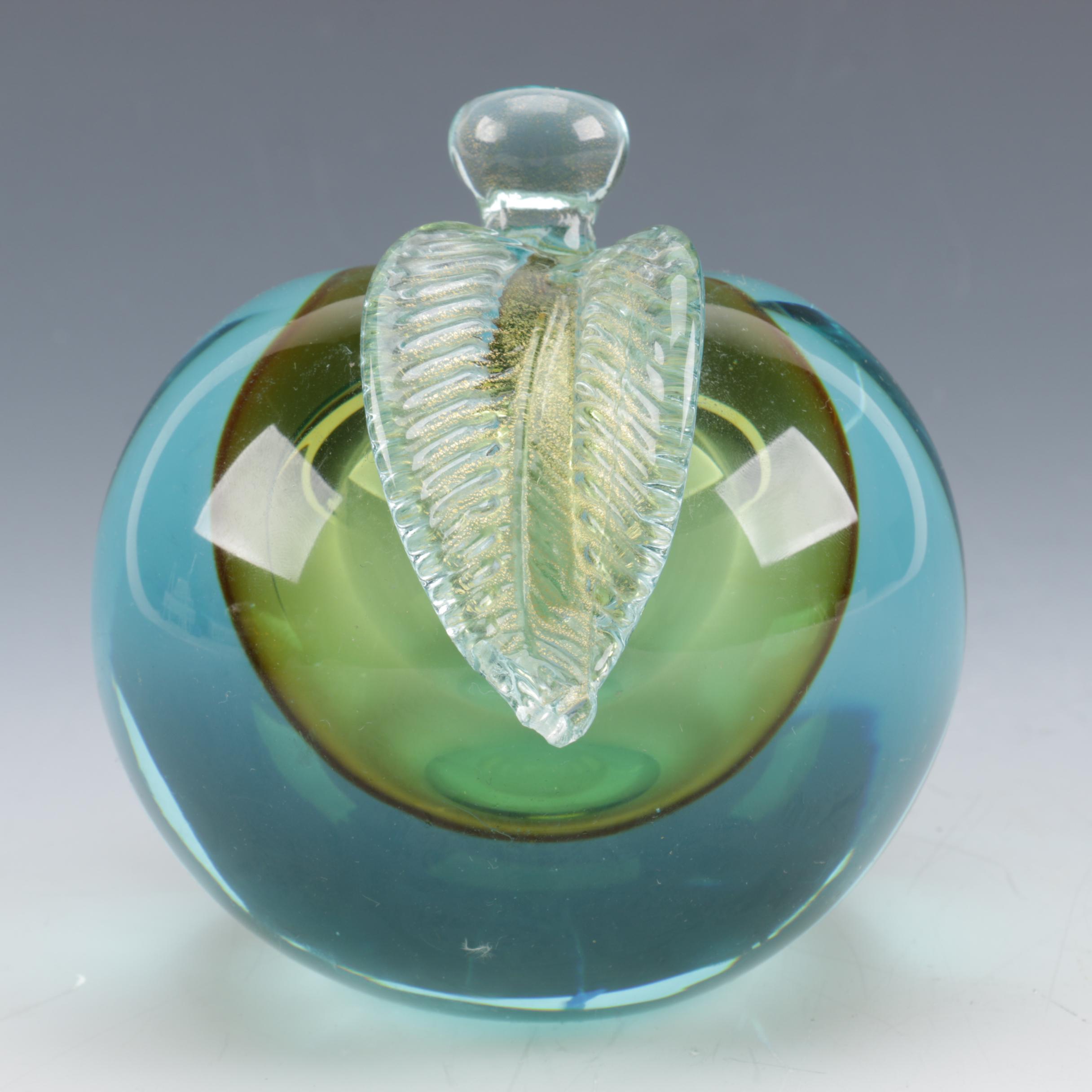 Art Glass Bowl and Paperweights