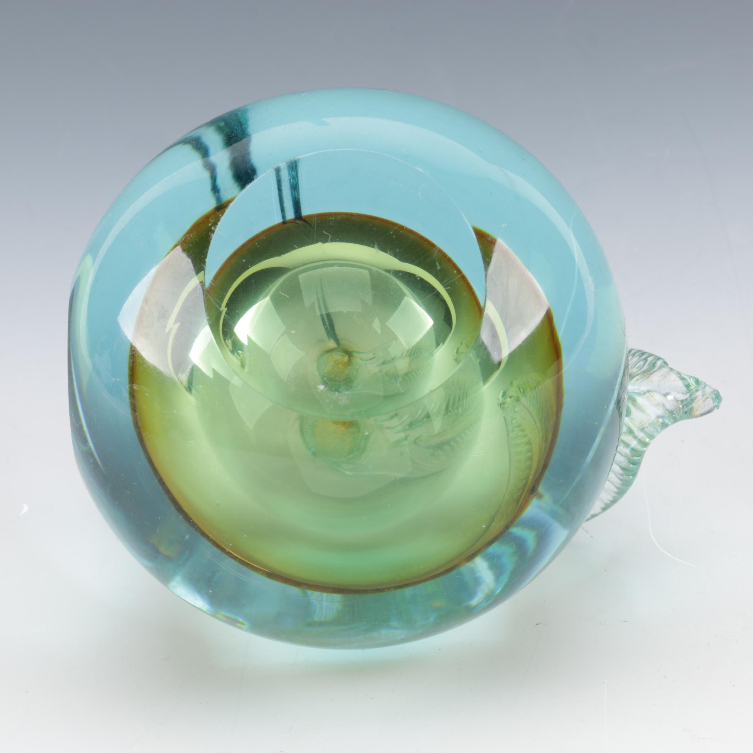 Art Glass Bowl and Paperweights