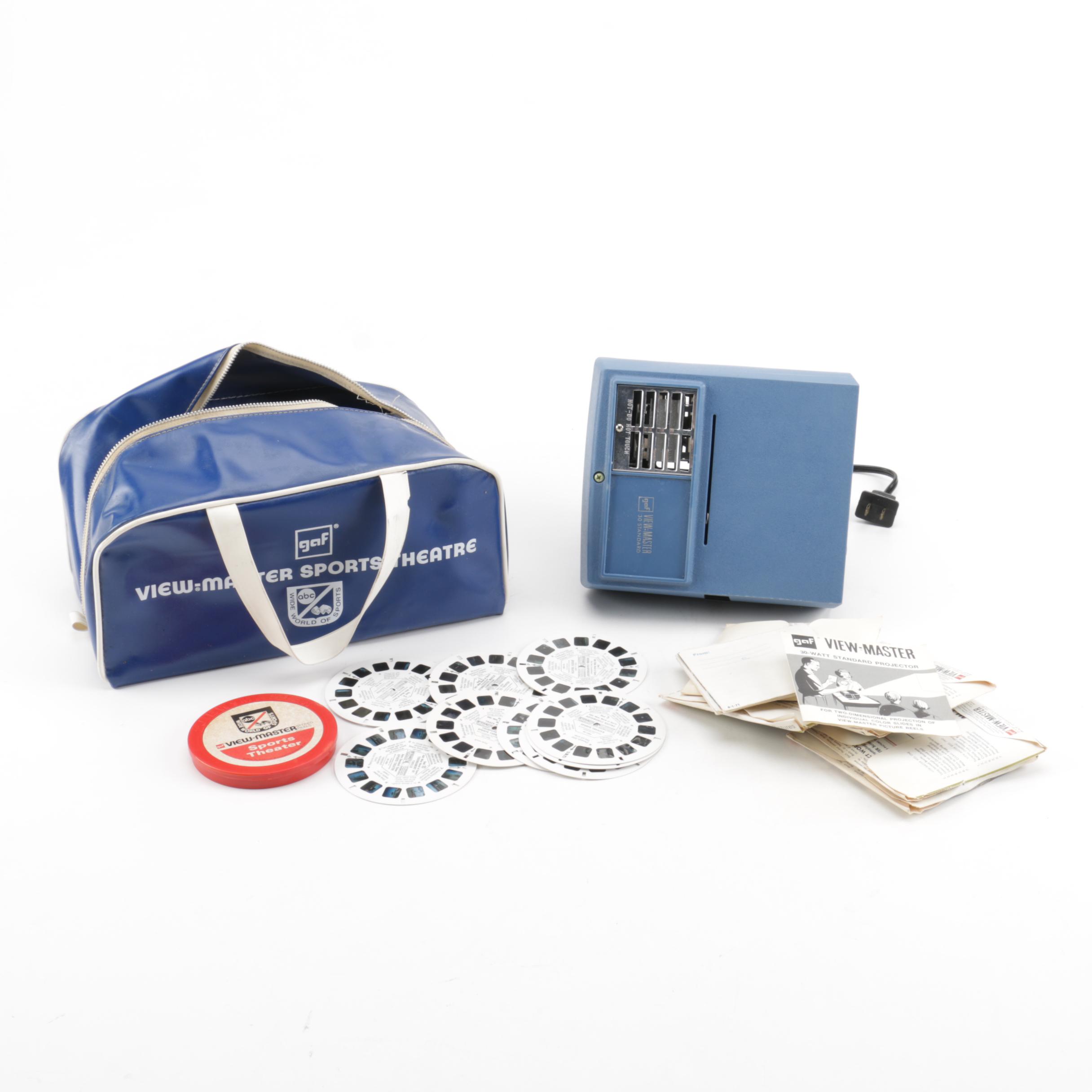 Gaf View-Master Projector and Accessories