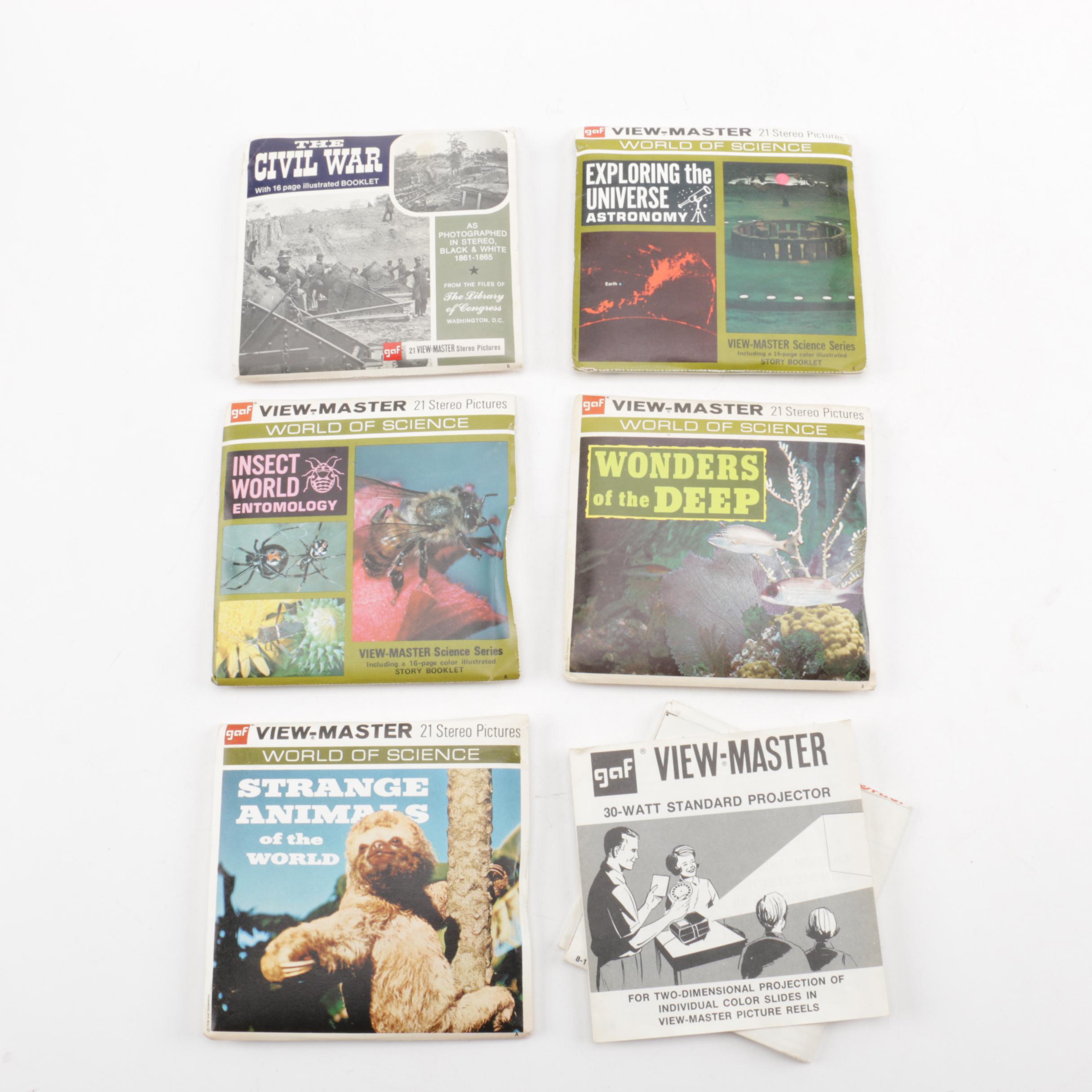 Gaf View-Master Projector and Accessories