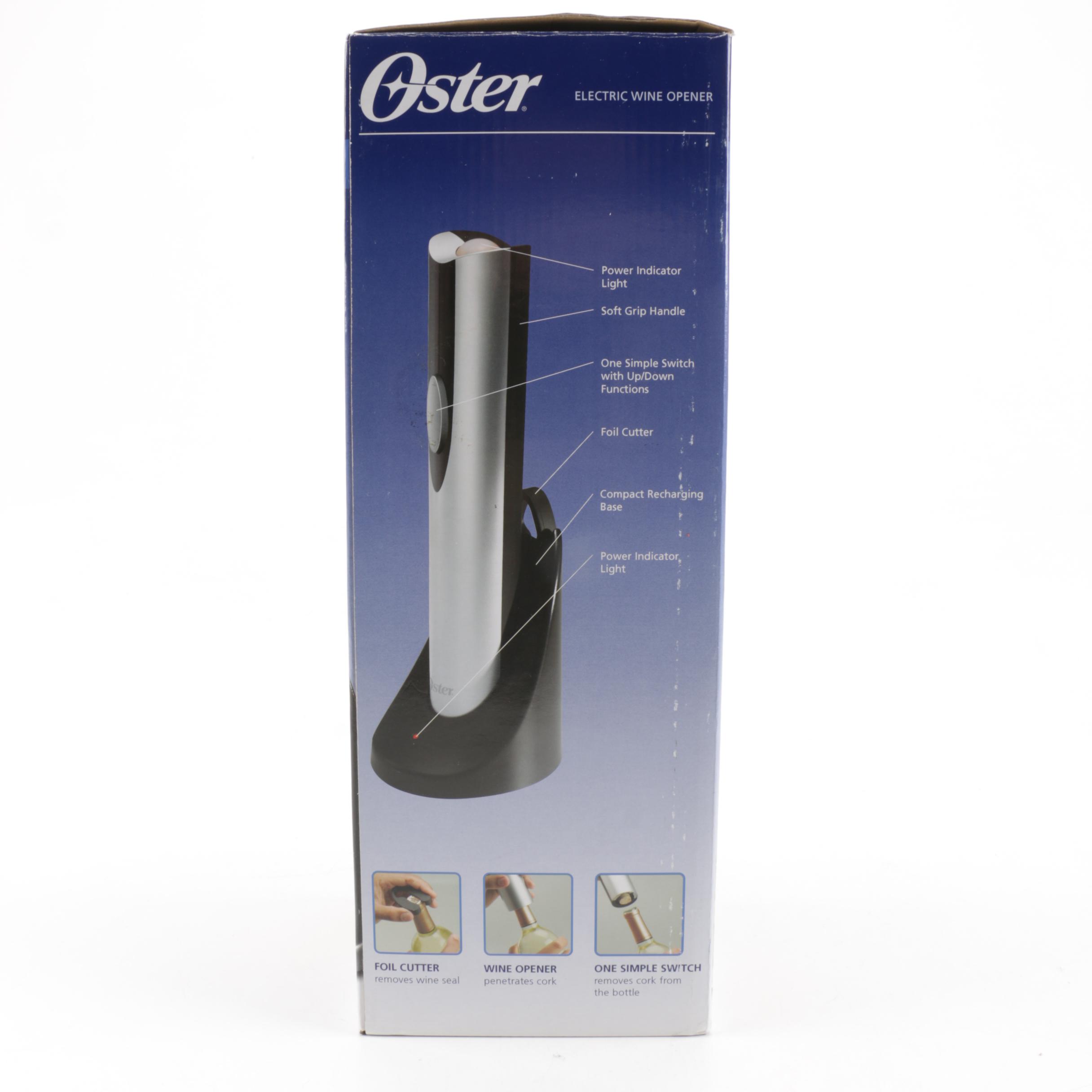 Pair of Wine Openers Featuring Oster Electric Opener