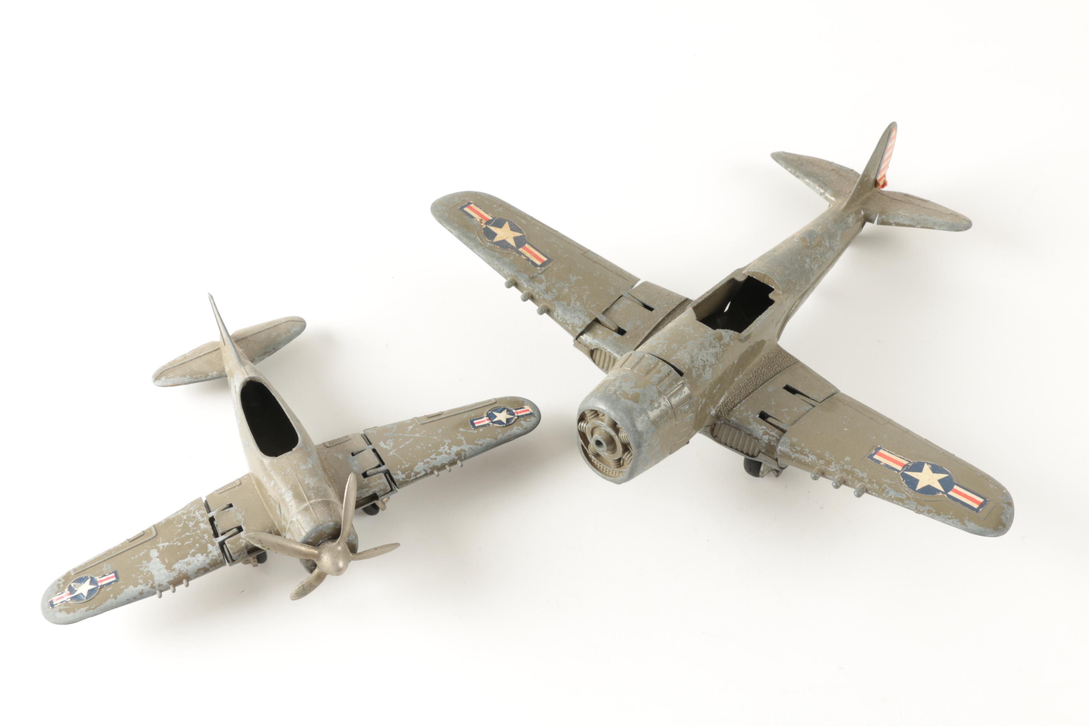 Vintage Model Kits and Assorted Toy Vehicles