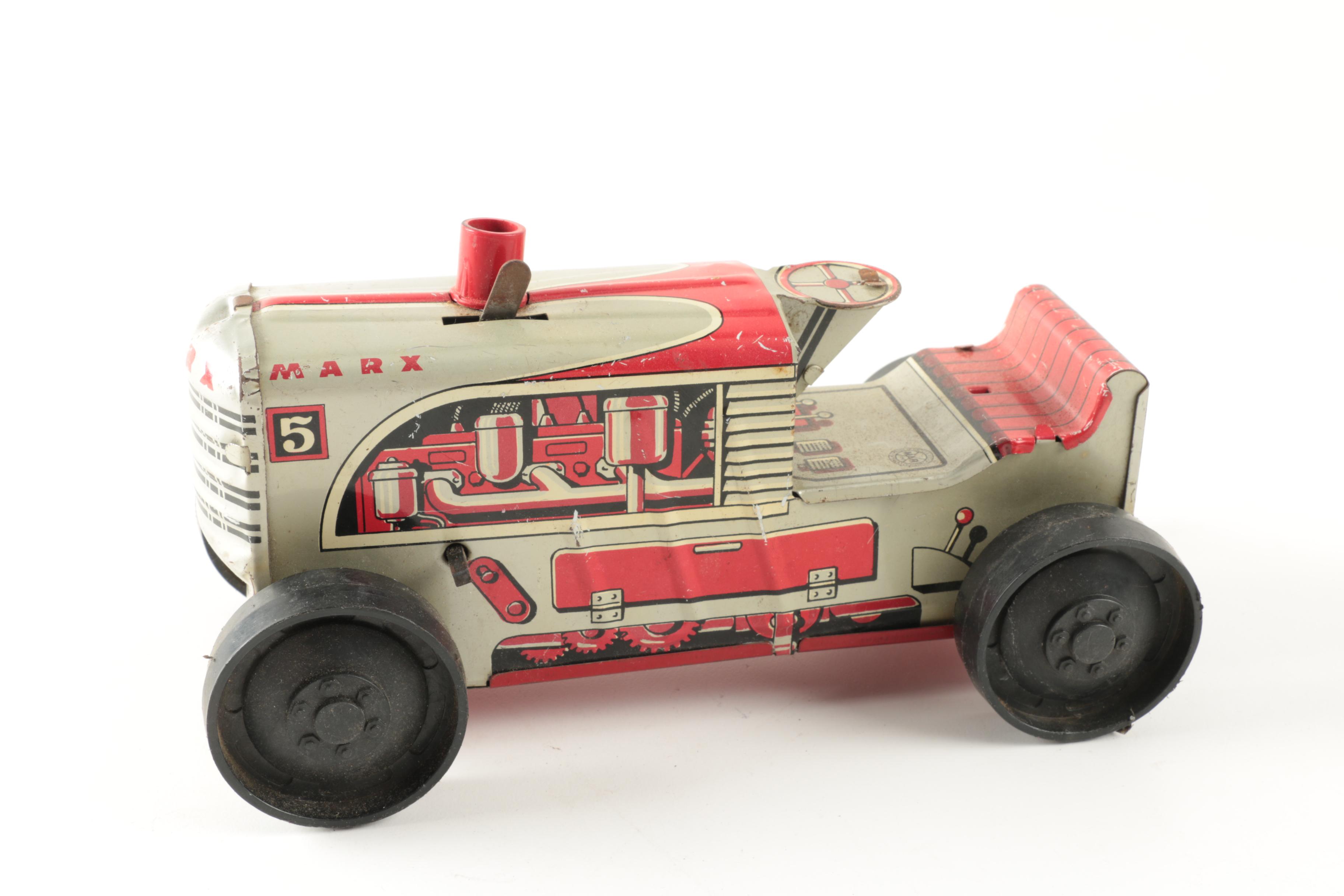 Vintage Model Kits and Assorted Toy Vehicles
