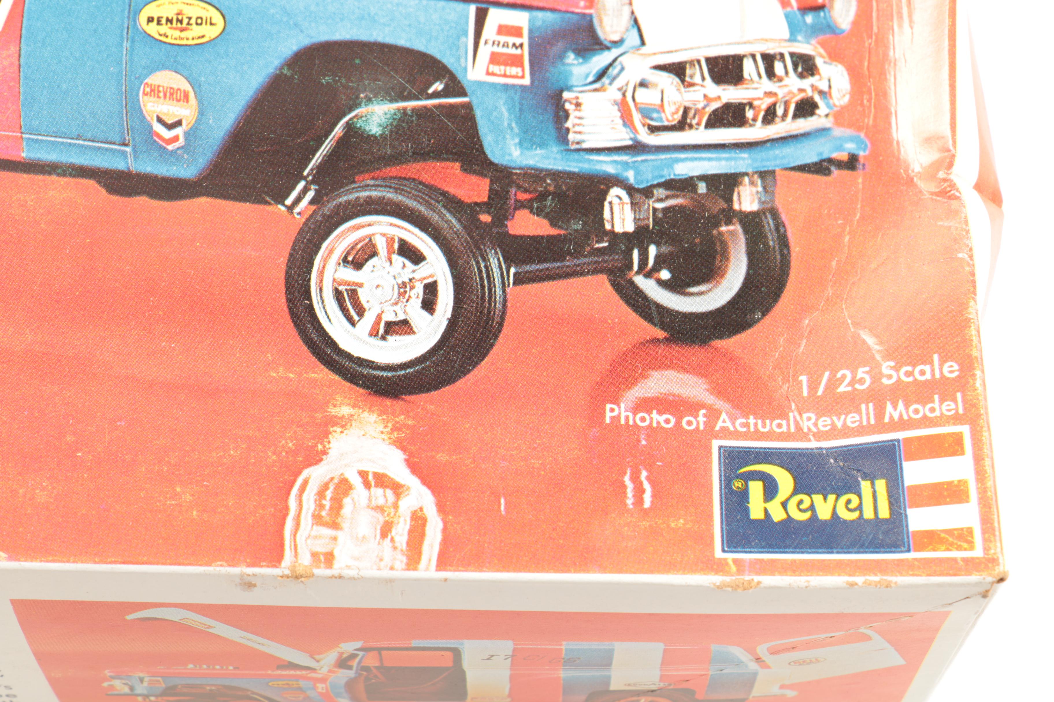 Vintage Model Kits and Assorted Toy Vehicles