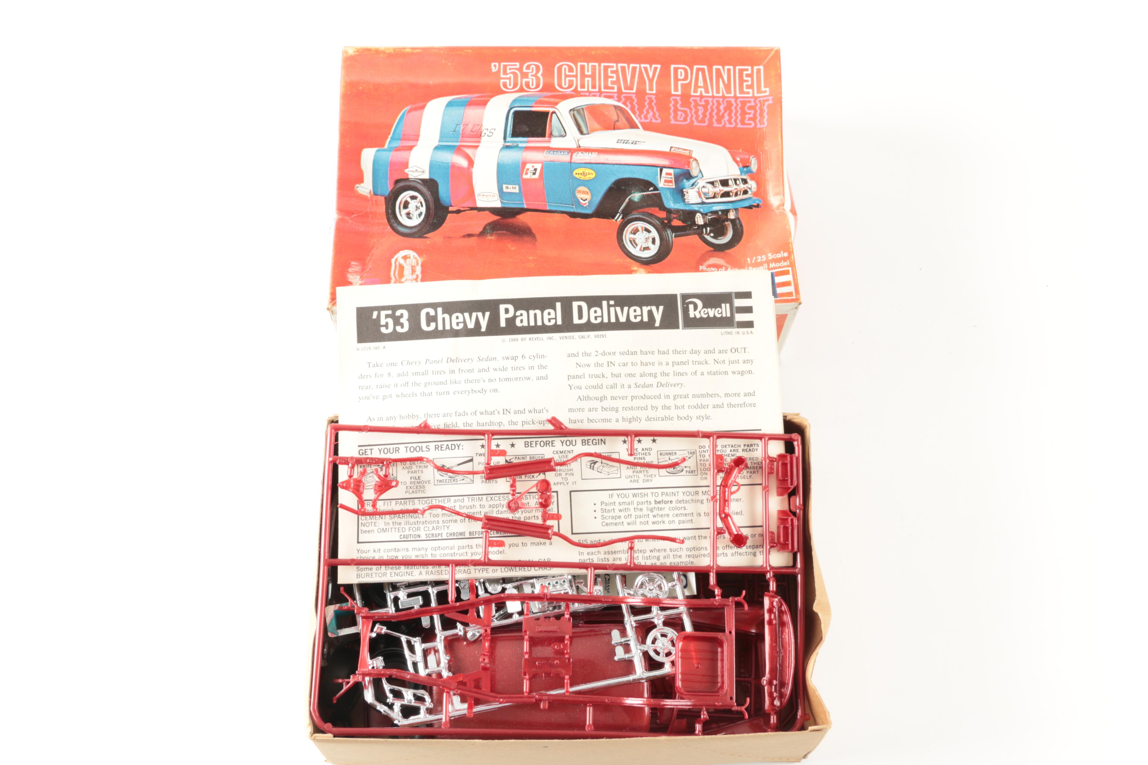 Vintage Model Kits and Assorted Toy Vehicles