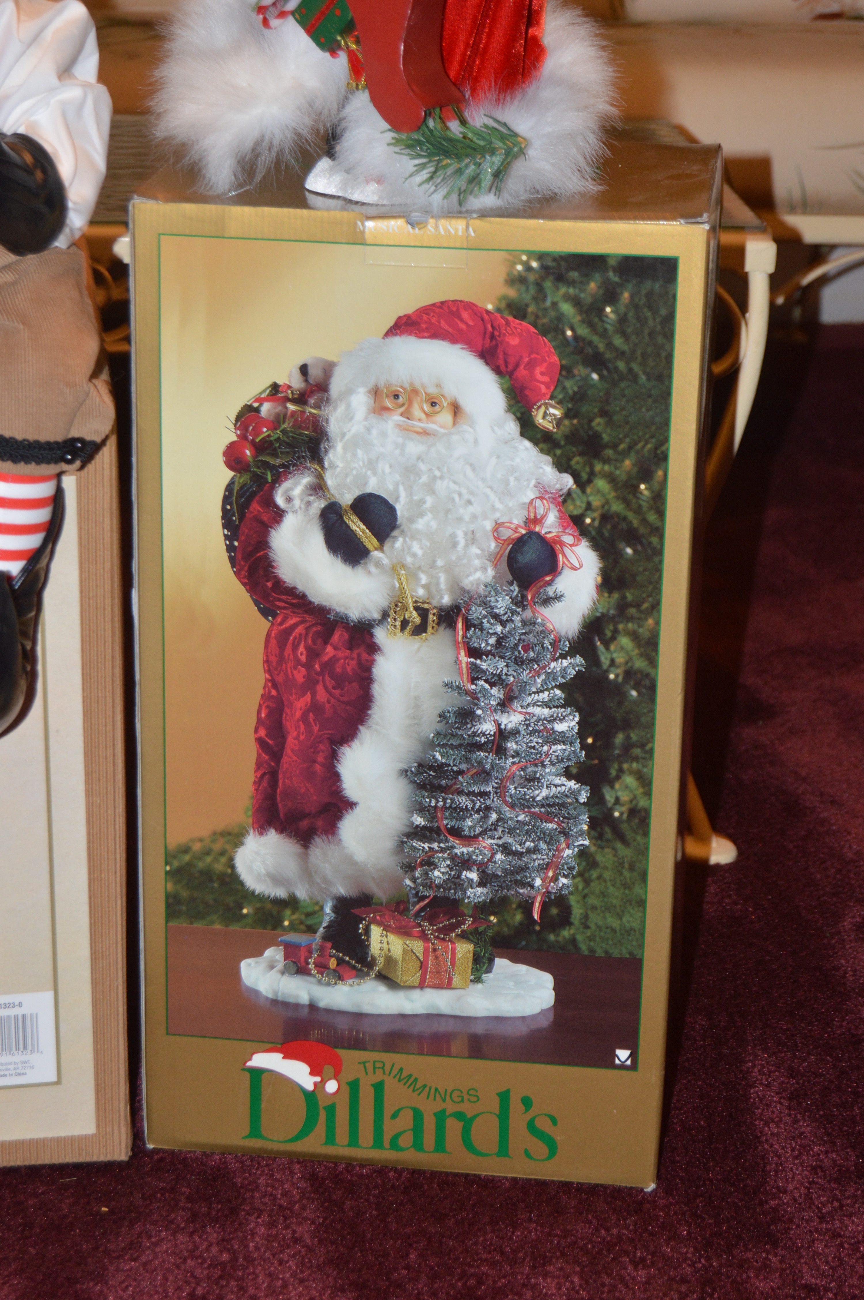 Collection of Holiday Santa Decor