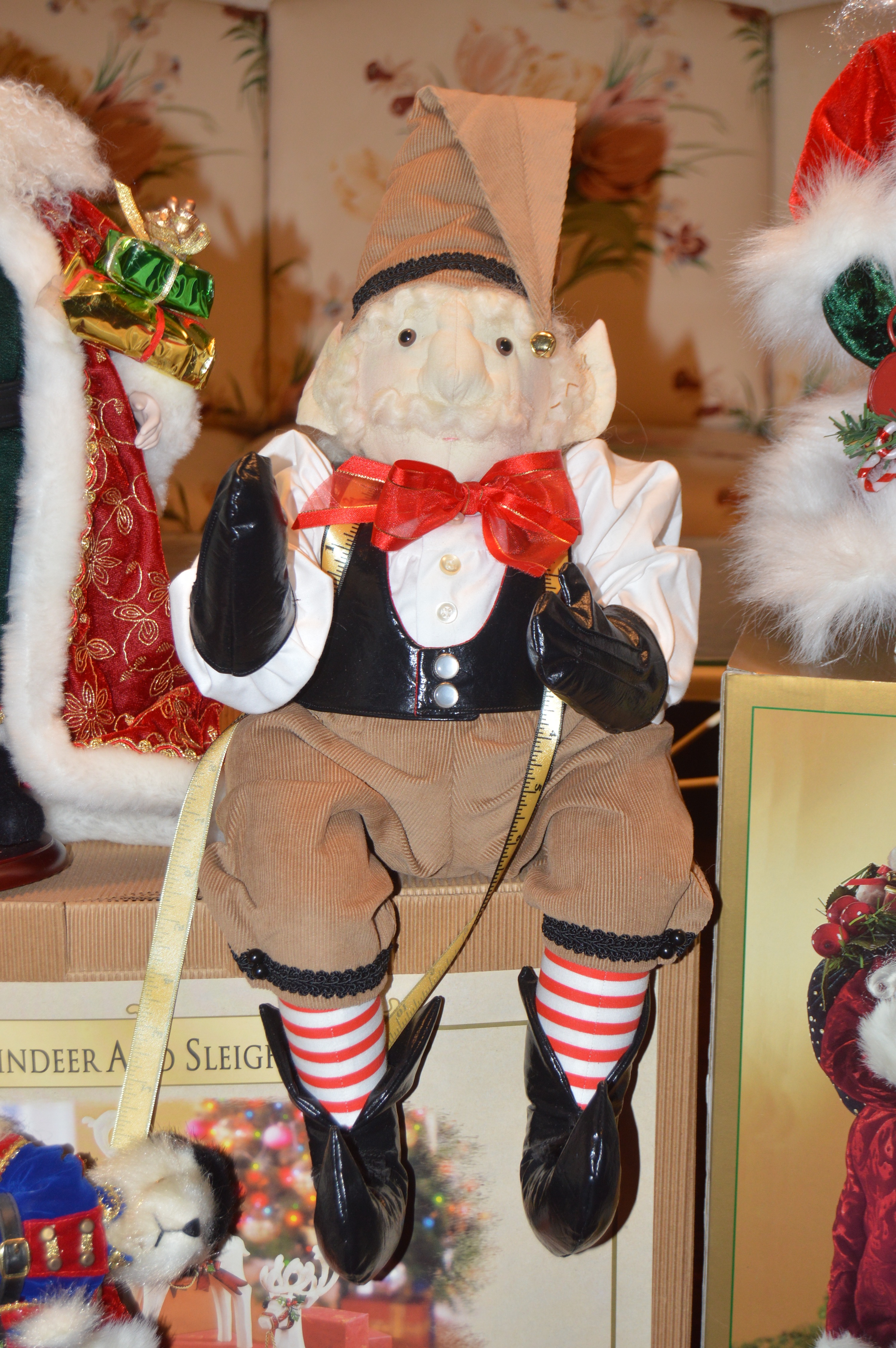 Collection of Holiday Santa Decor