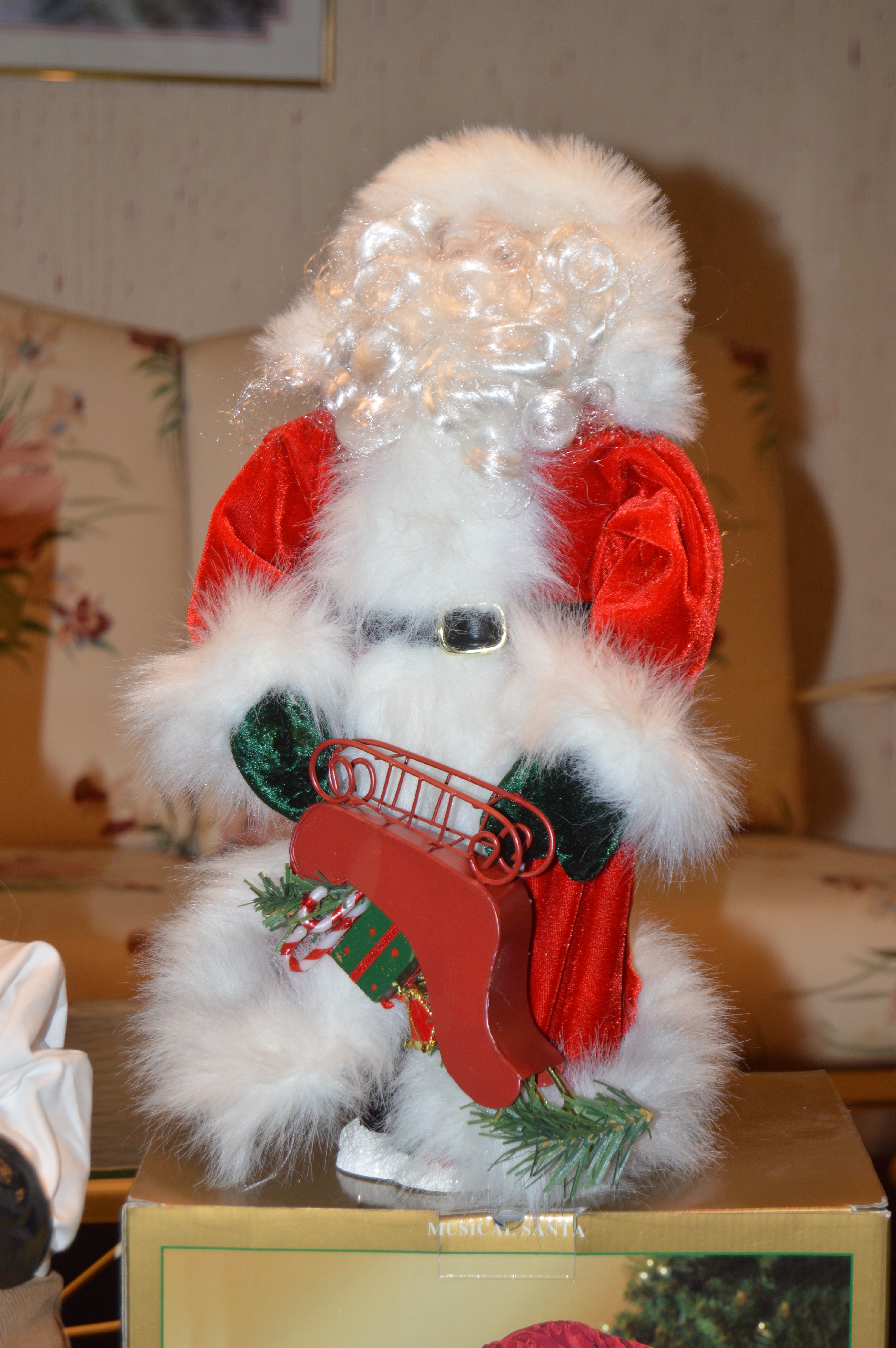 Collection of Holiday Santa Decor