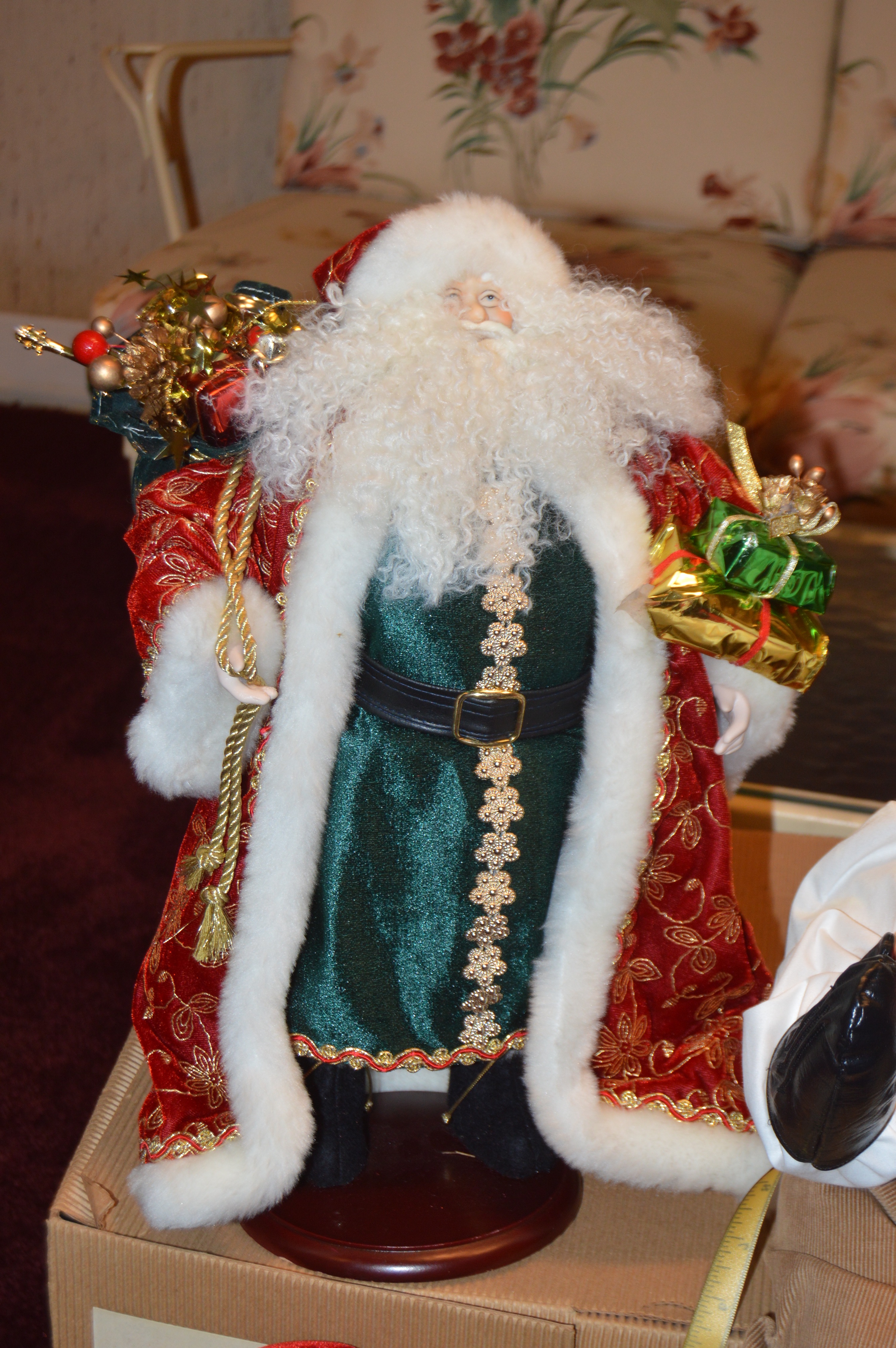 Collection of Holiday Santa Decor