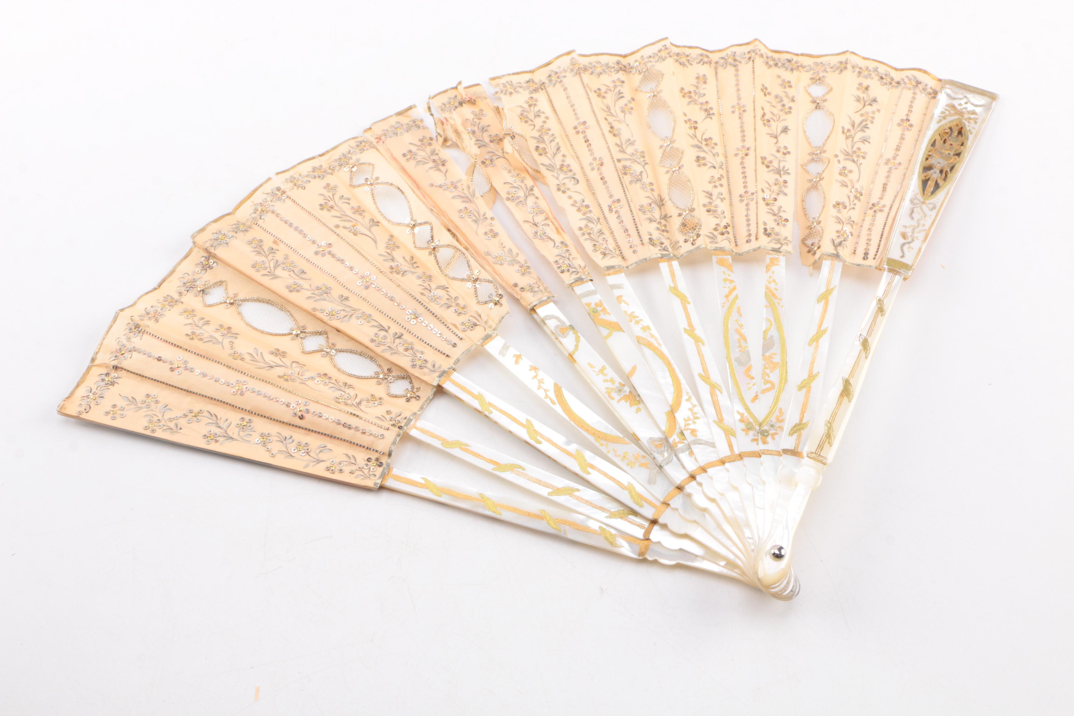 Collection of Vintage Hand Fans
