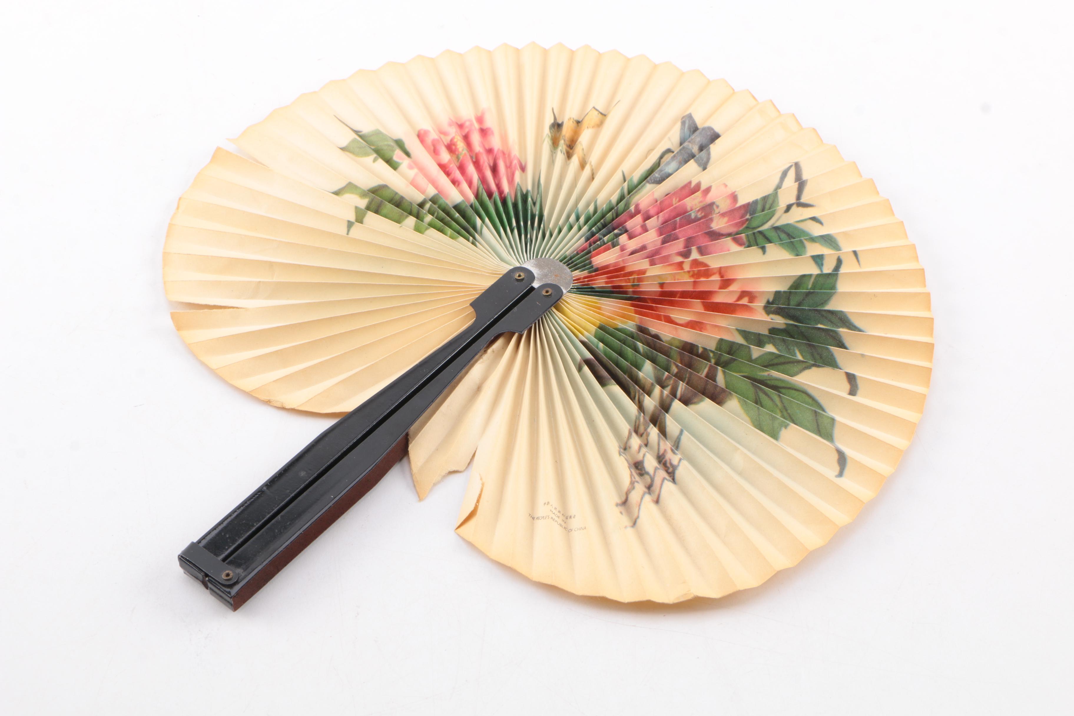 Collection of Vintage Hand Fans