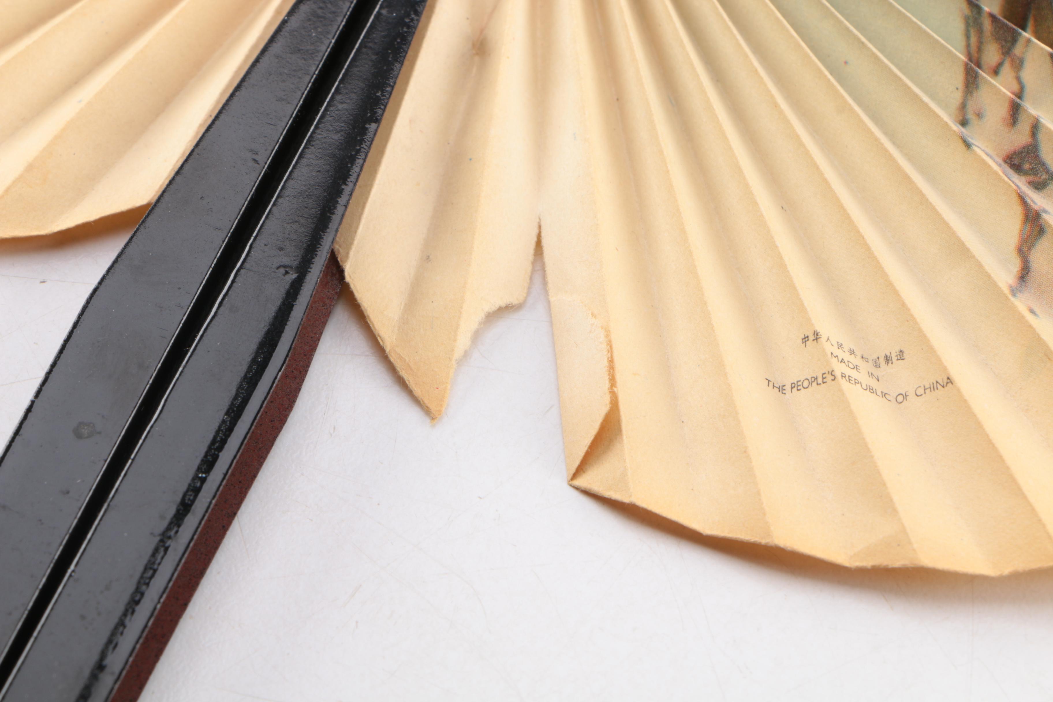 Collection of Vintage Hand Fans