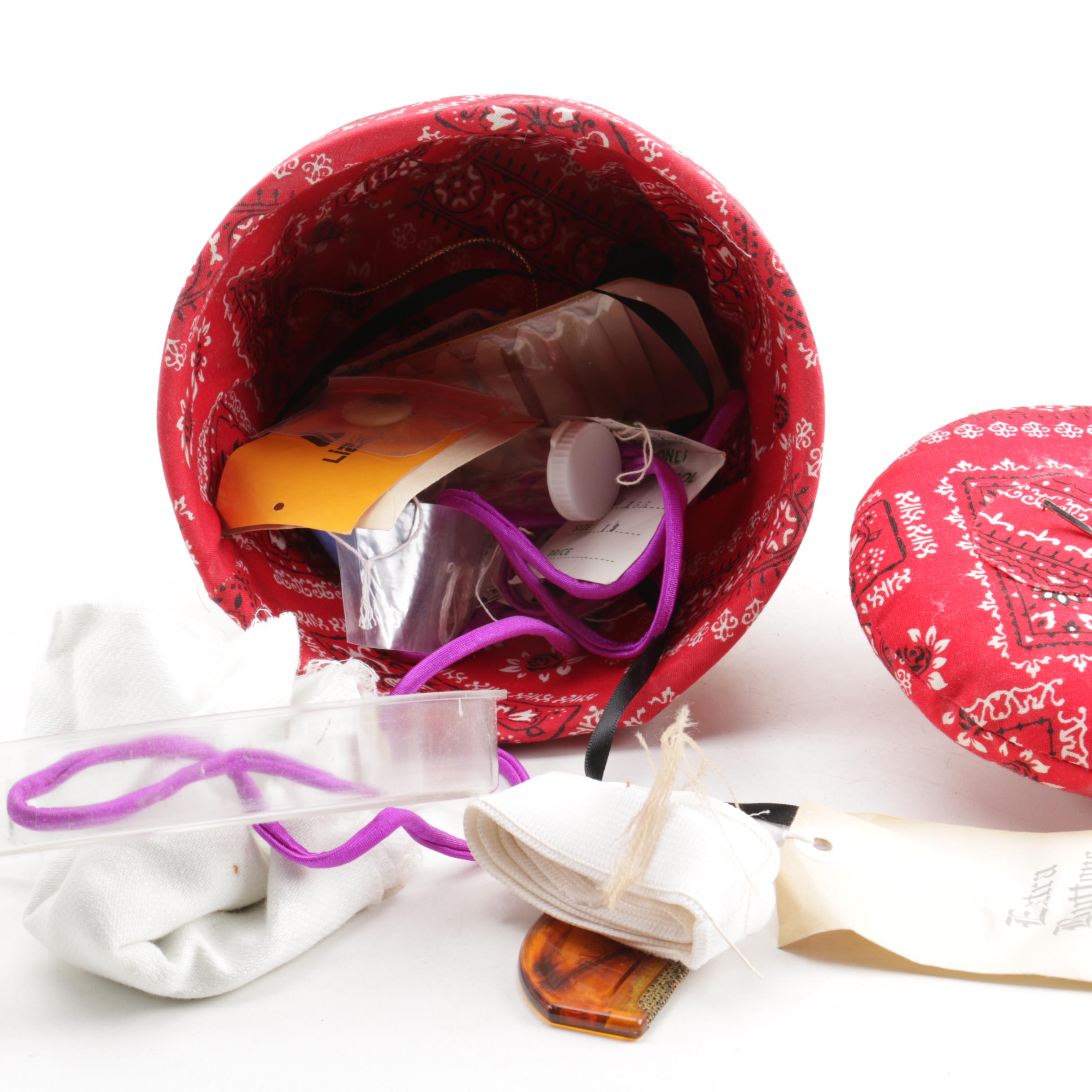 Accordion Sewing Box and Accessories