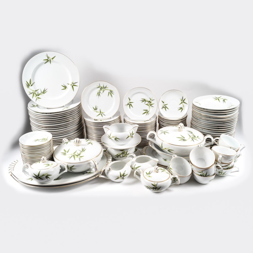 Large Set of Japanese Narumi China Dinnerware